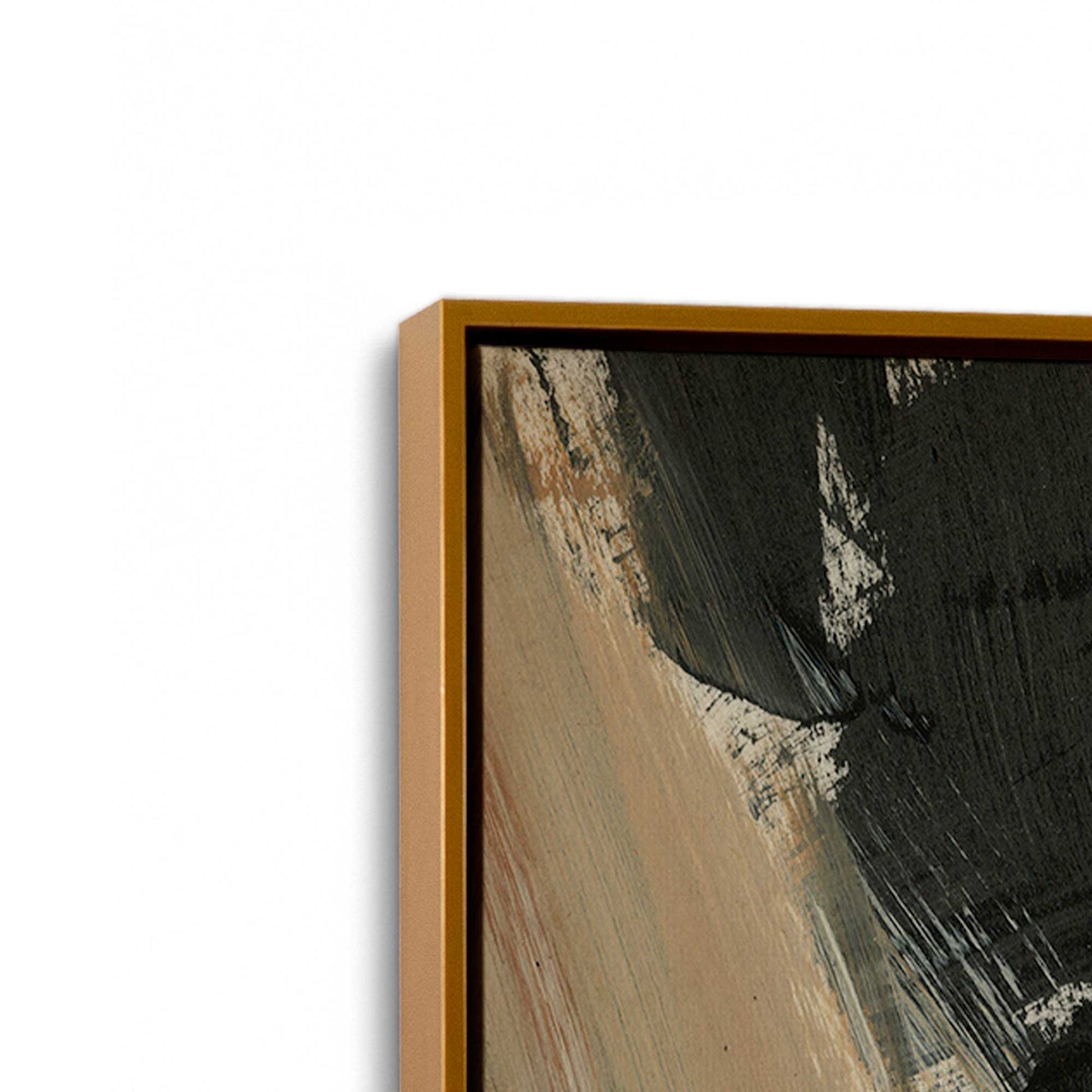 [Color:Polished Gold], Picture of art in a Polished Gold frame at an angle
