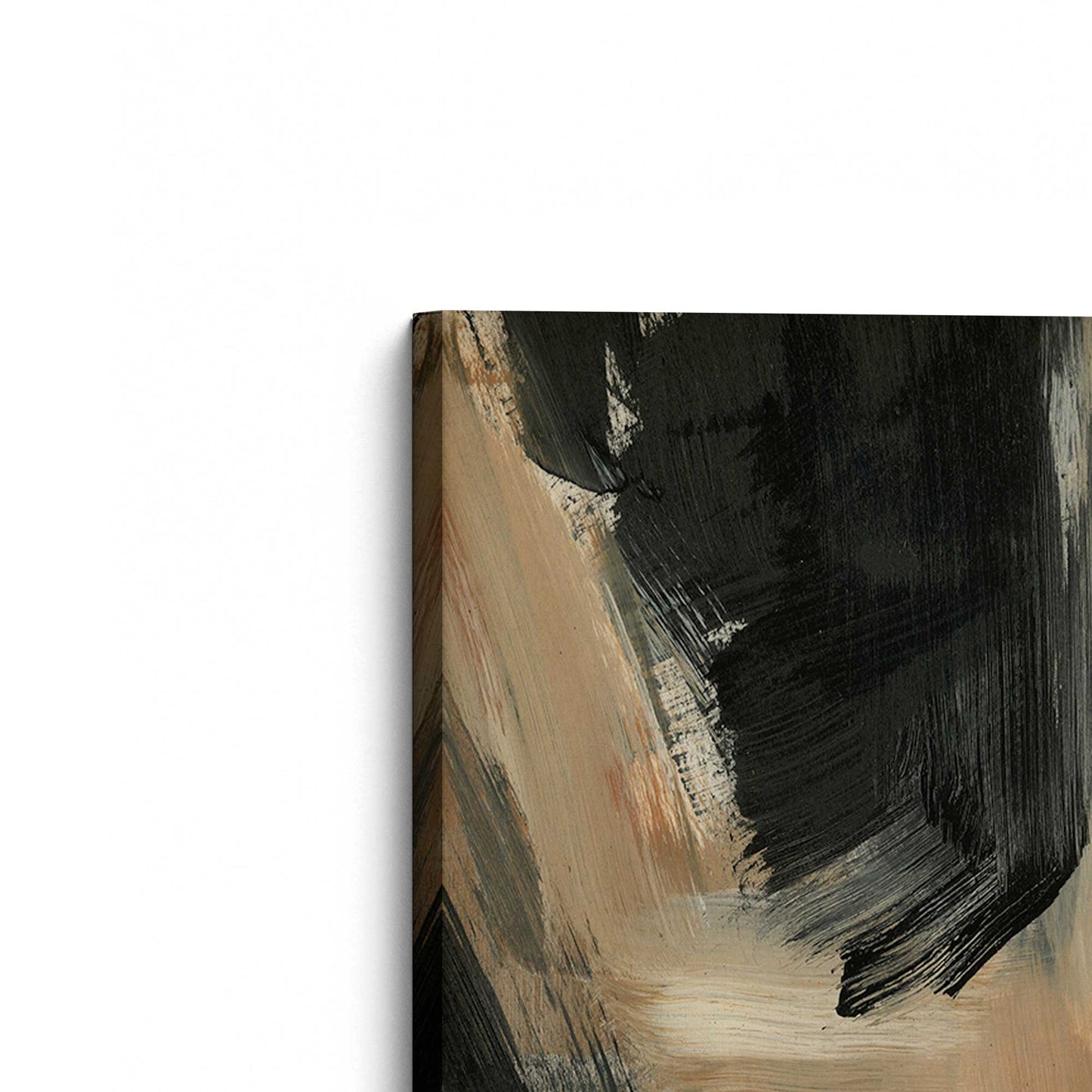 [Color:Stretched Canvas], Picture of the corner of the art