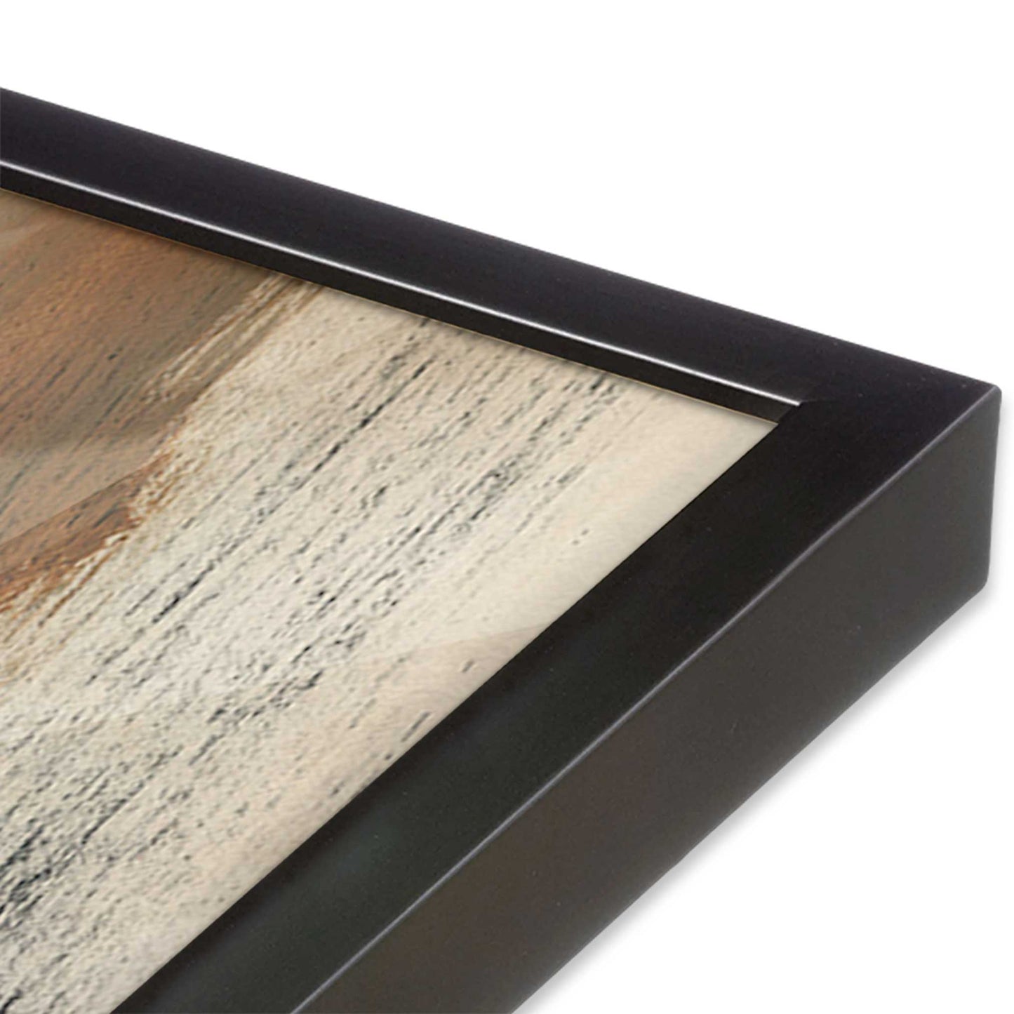 [Color:Weathered Zinc], Picture of art in a Weathered Zinc frame at an angle