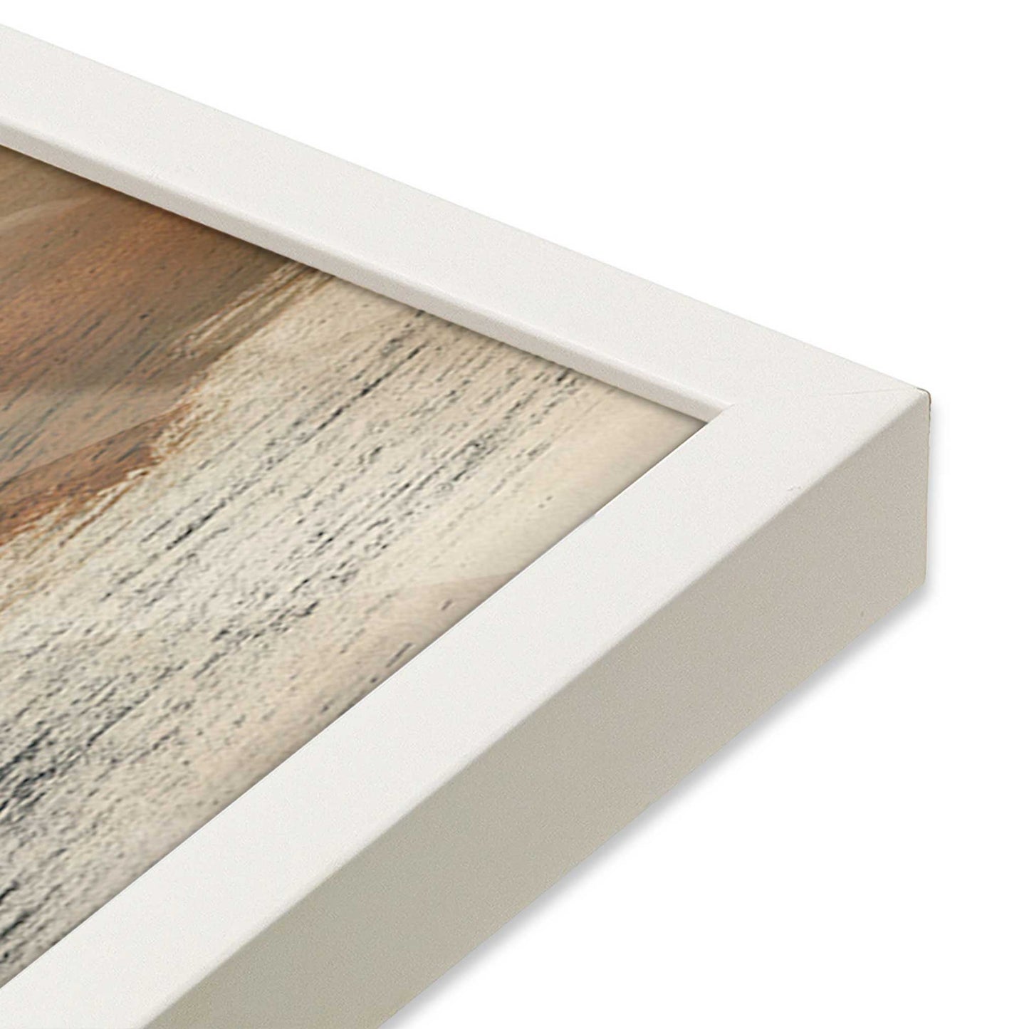[Color:Opaque White], Picture of art in a Opaque White frame at an angle