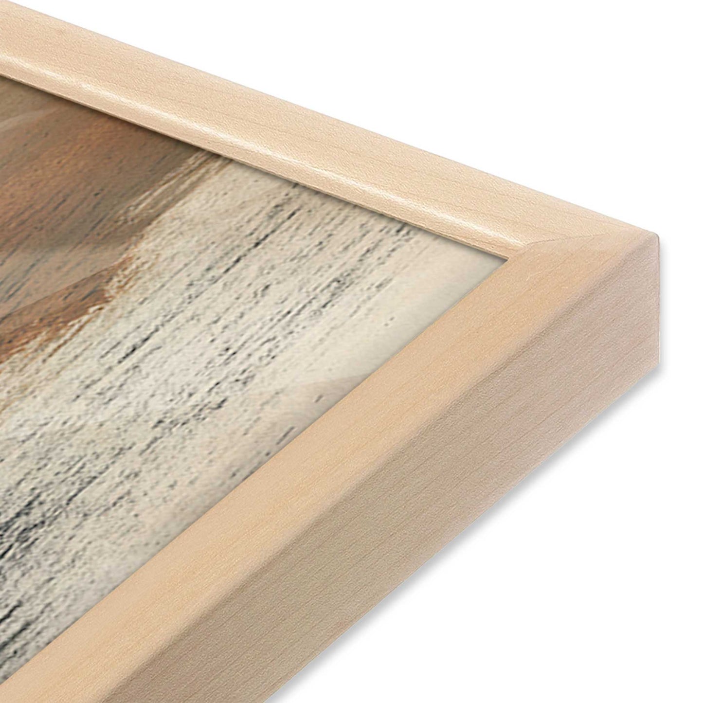 [Color:Raw Maple], Picture of art in a Raw Maple frame at an angle