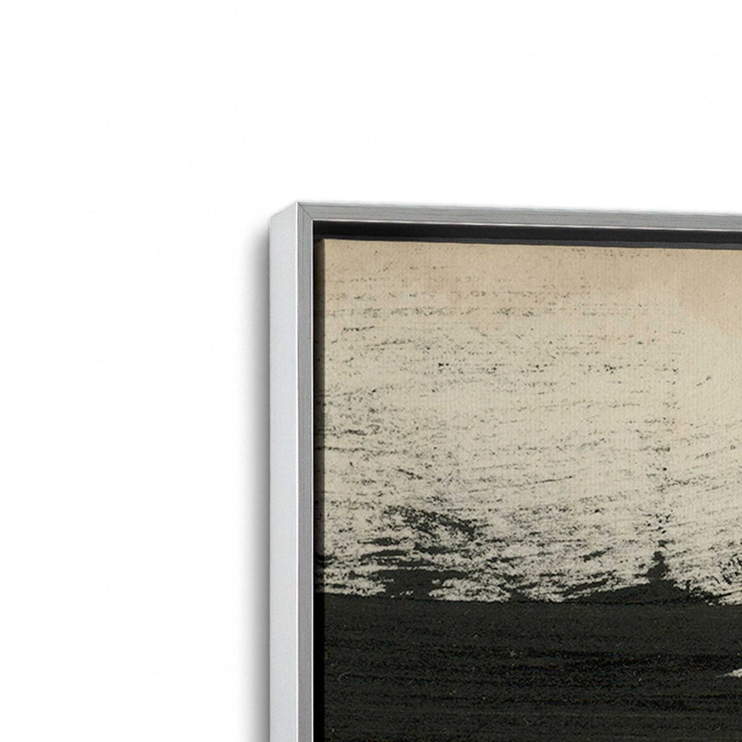 [Color:Polished Chrome], Picture of art in a Polished Chrome frame at an angle