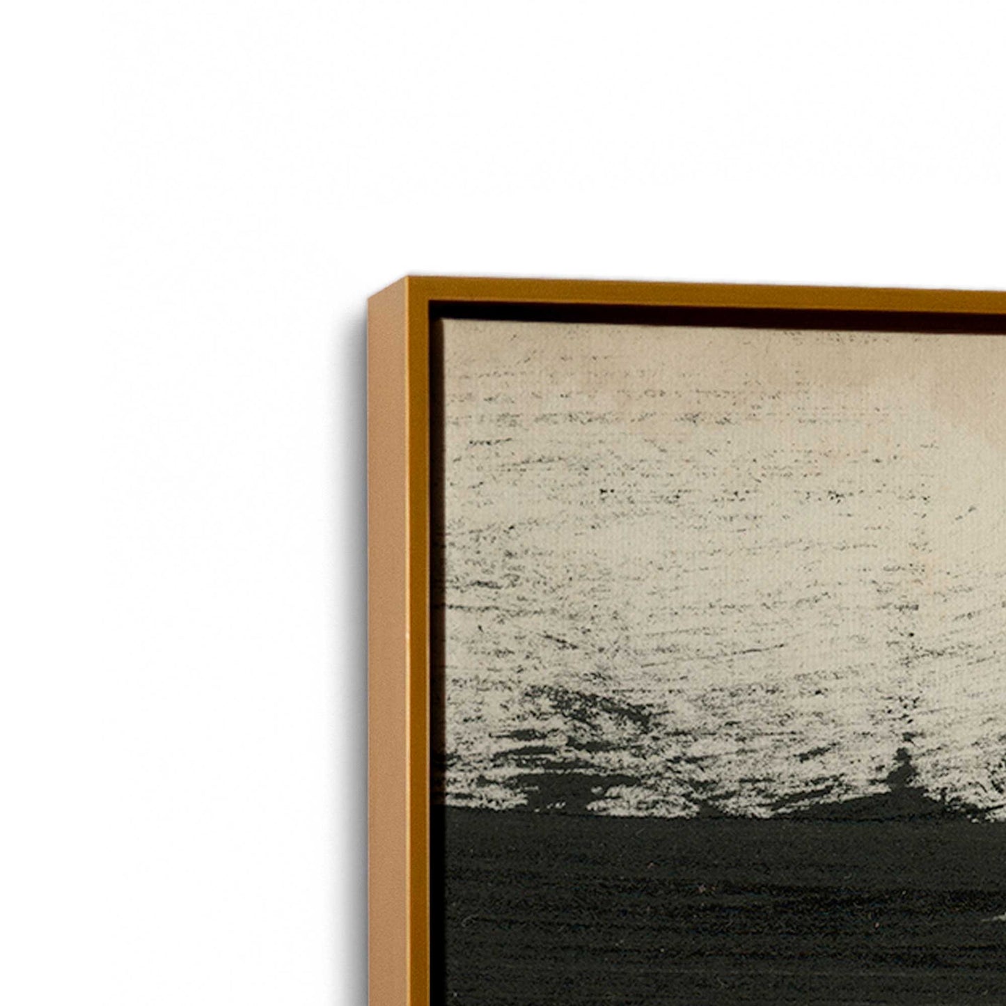 [Color:Polished Gold], Picture of art in a Polished Gold frame at an angle