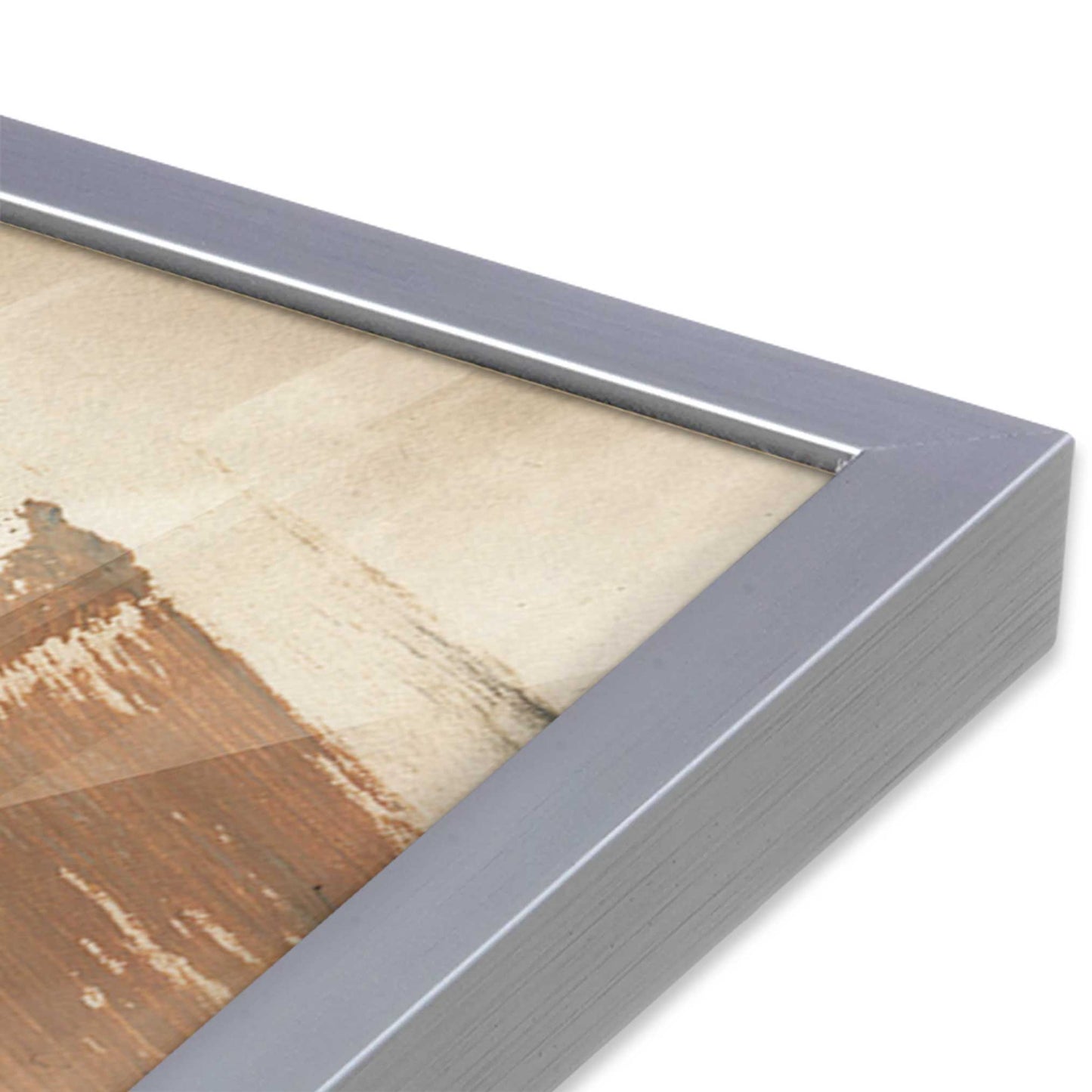 [Color:Polished Chrome], Picture of art in a Polished Chrome frame at an angle