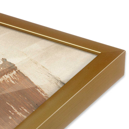 [Color:Polished Gold], Picture of art in a Polished Gold frame at an angle