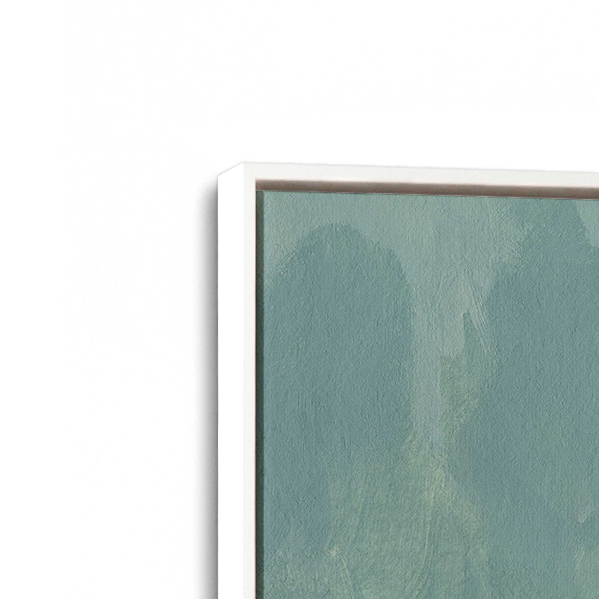 [Color:Opaque White], Picture of art in a White frame at an angle