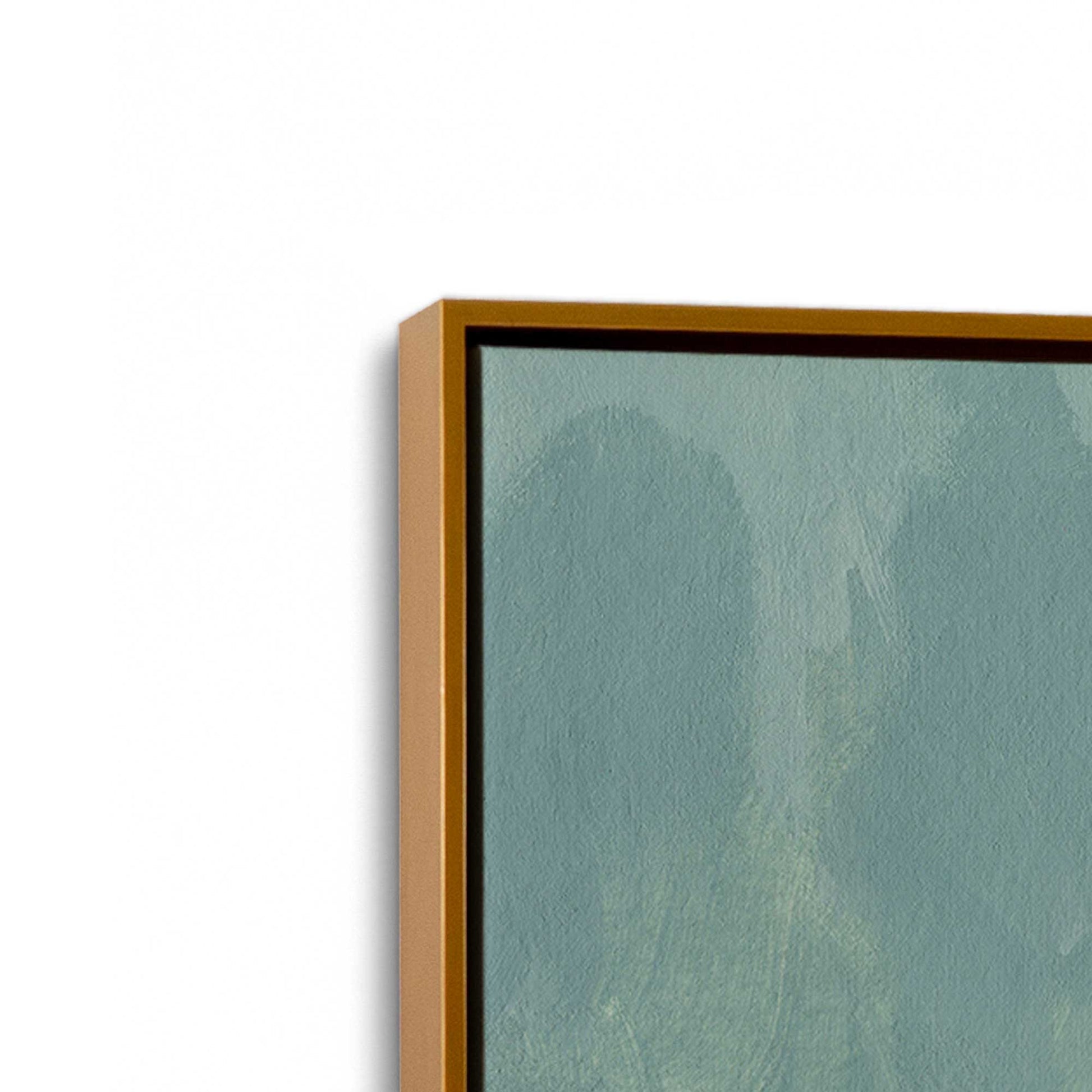 [Color:Polished Gold], Picture of art in a Polished Gold frame at an angle