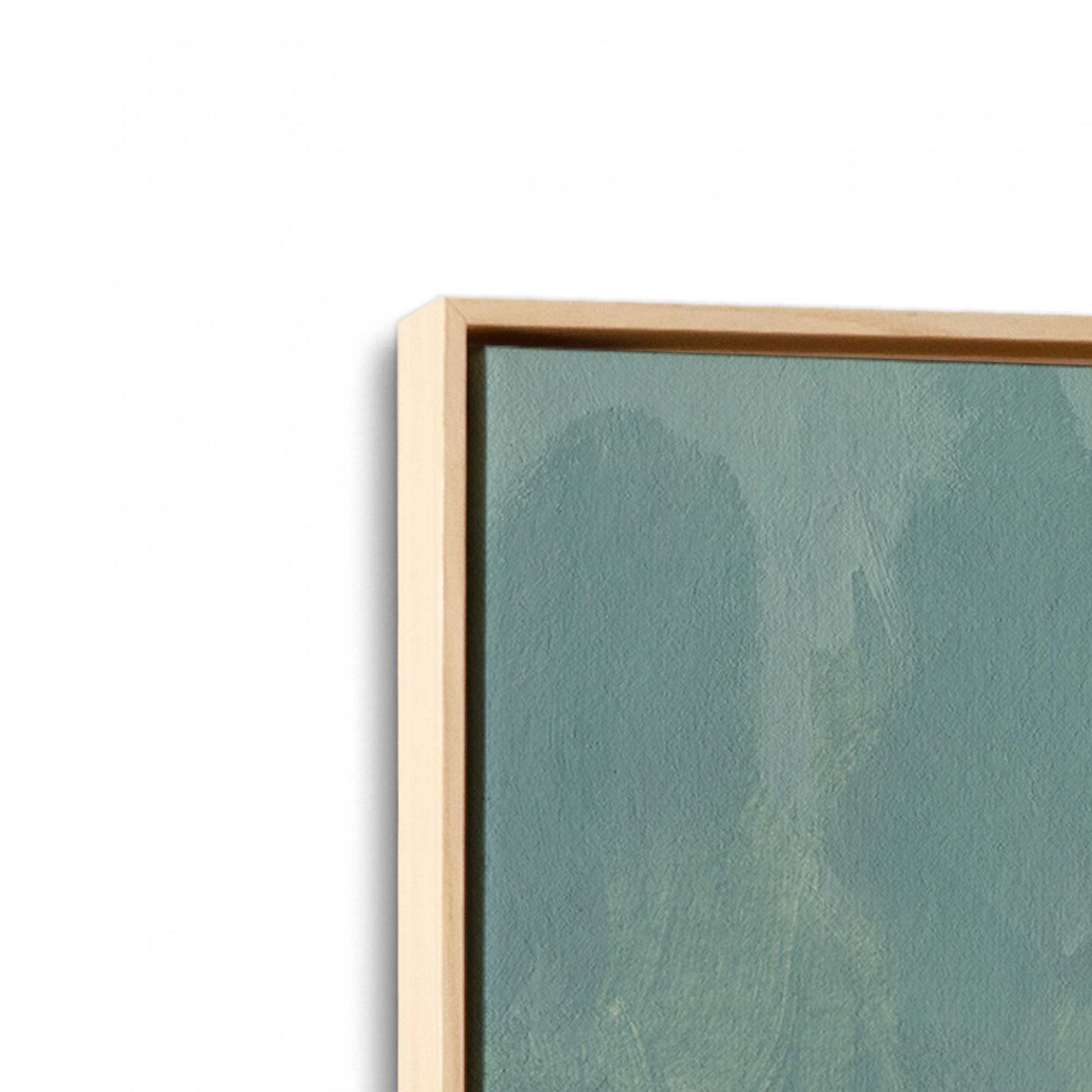 [Color:American Maple], Picture of art in a American Maple frame at an angle