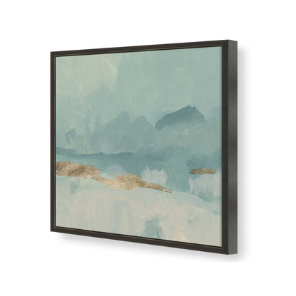 [Color:Satin Black], Picture of art in a Satin Black frame at an angle