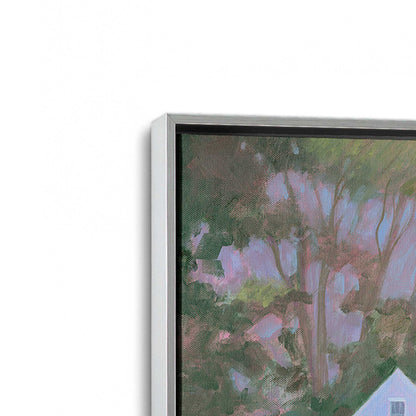 [Color:Polished Chrome], Picture of art in a Polished Chrome frame at an angle
