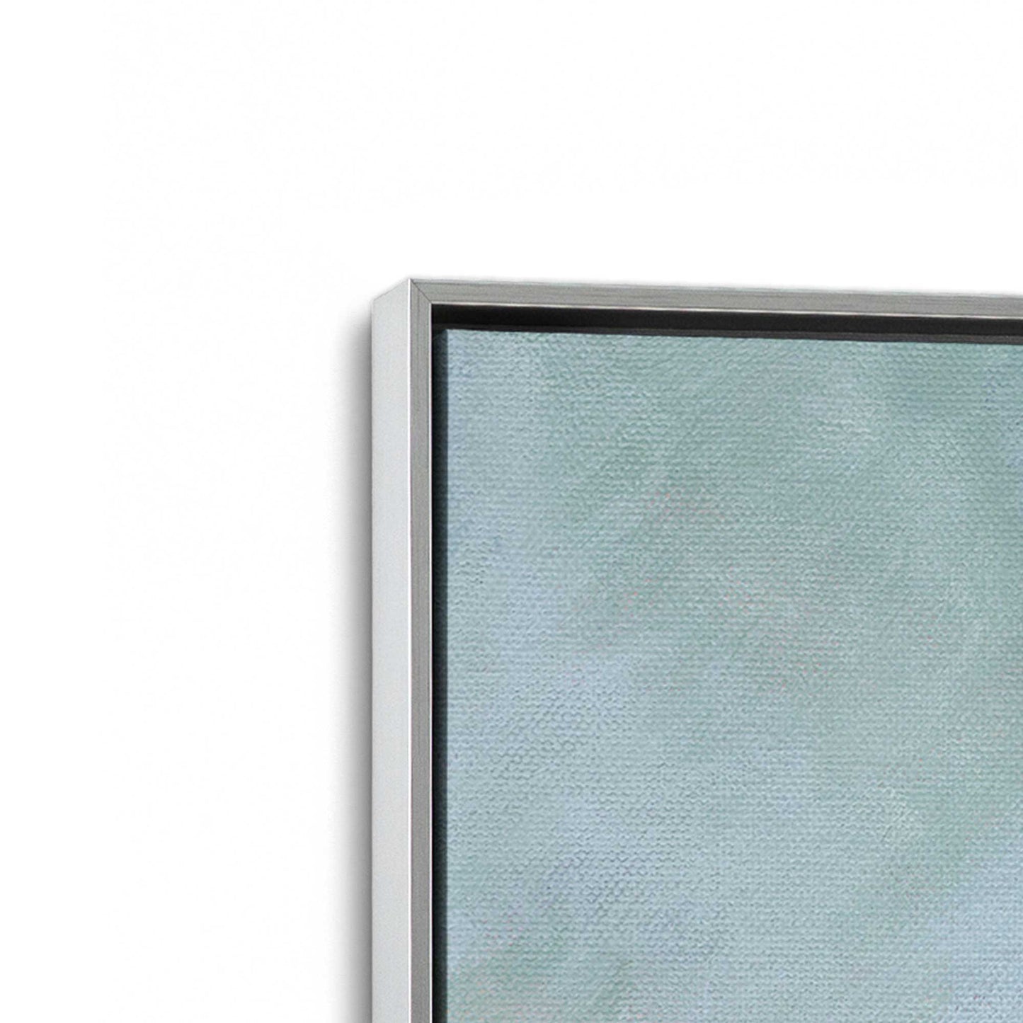 [Color:Polished Chrome], Picture of art in a Polished Chrome frame at an angle