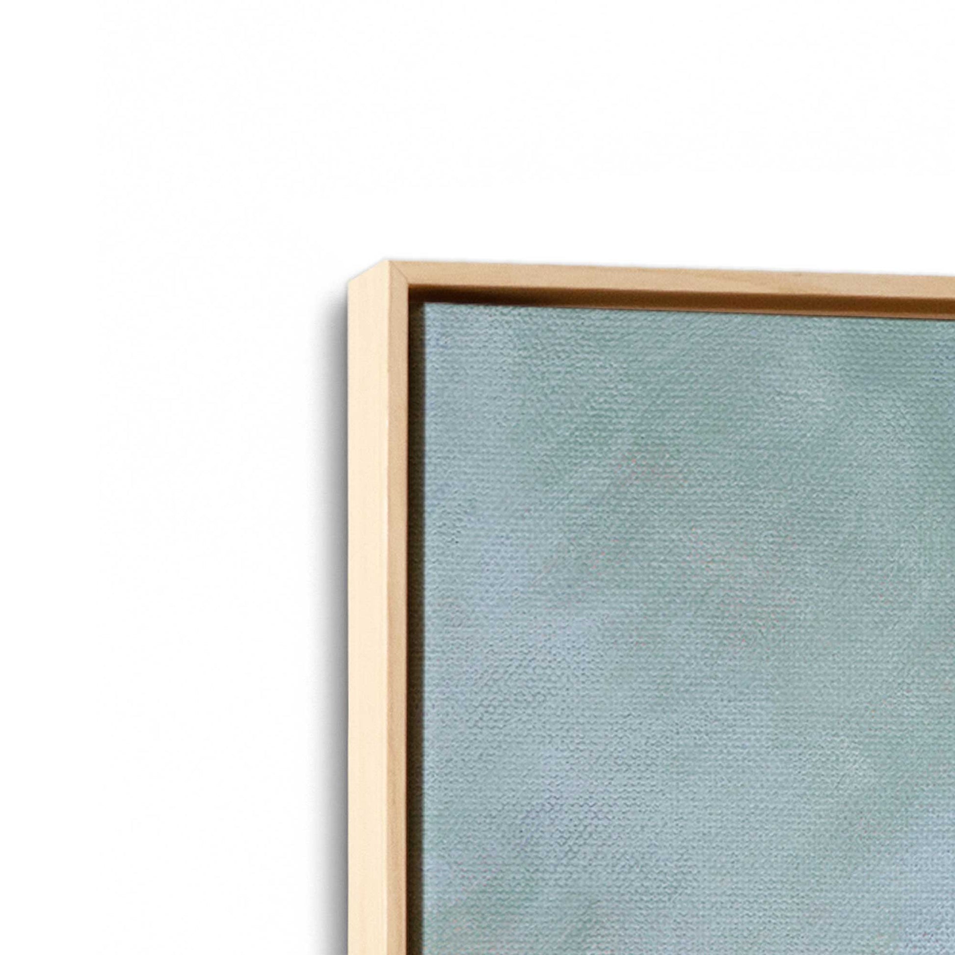[Color:American Maple], Picture of art in a American Maple frame at an angle