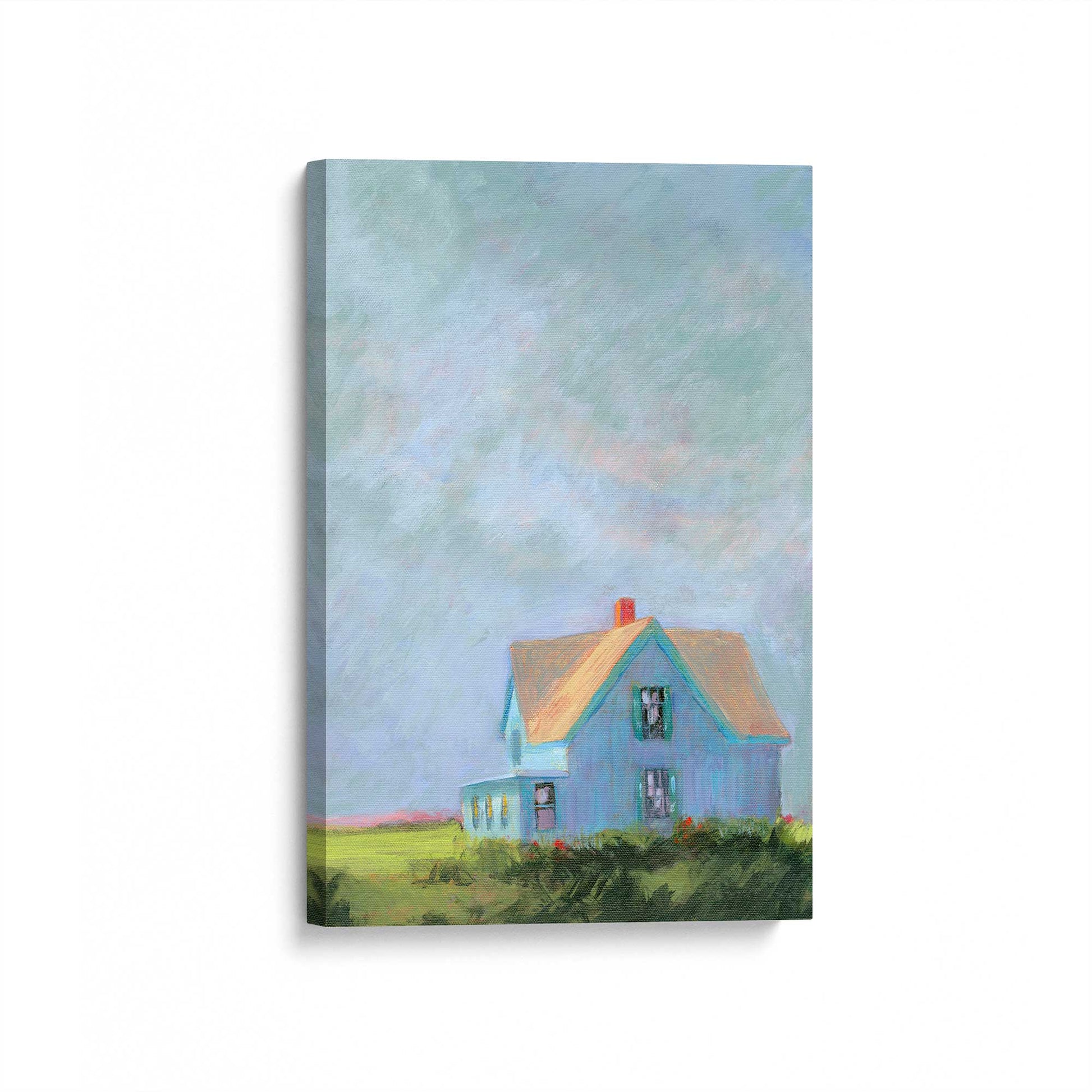 [Color:Stretched Canvas], Picture of art at an angle