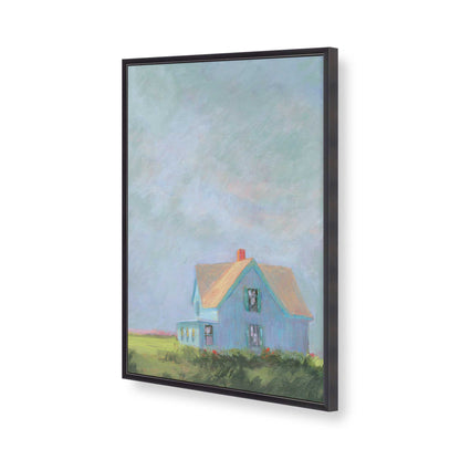 [Color:Weathered Zinc], Picture of art in a Weathered Zinc frame of the corner