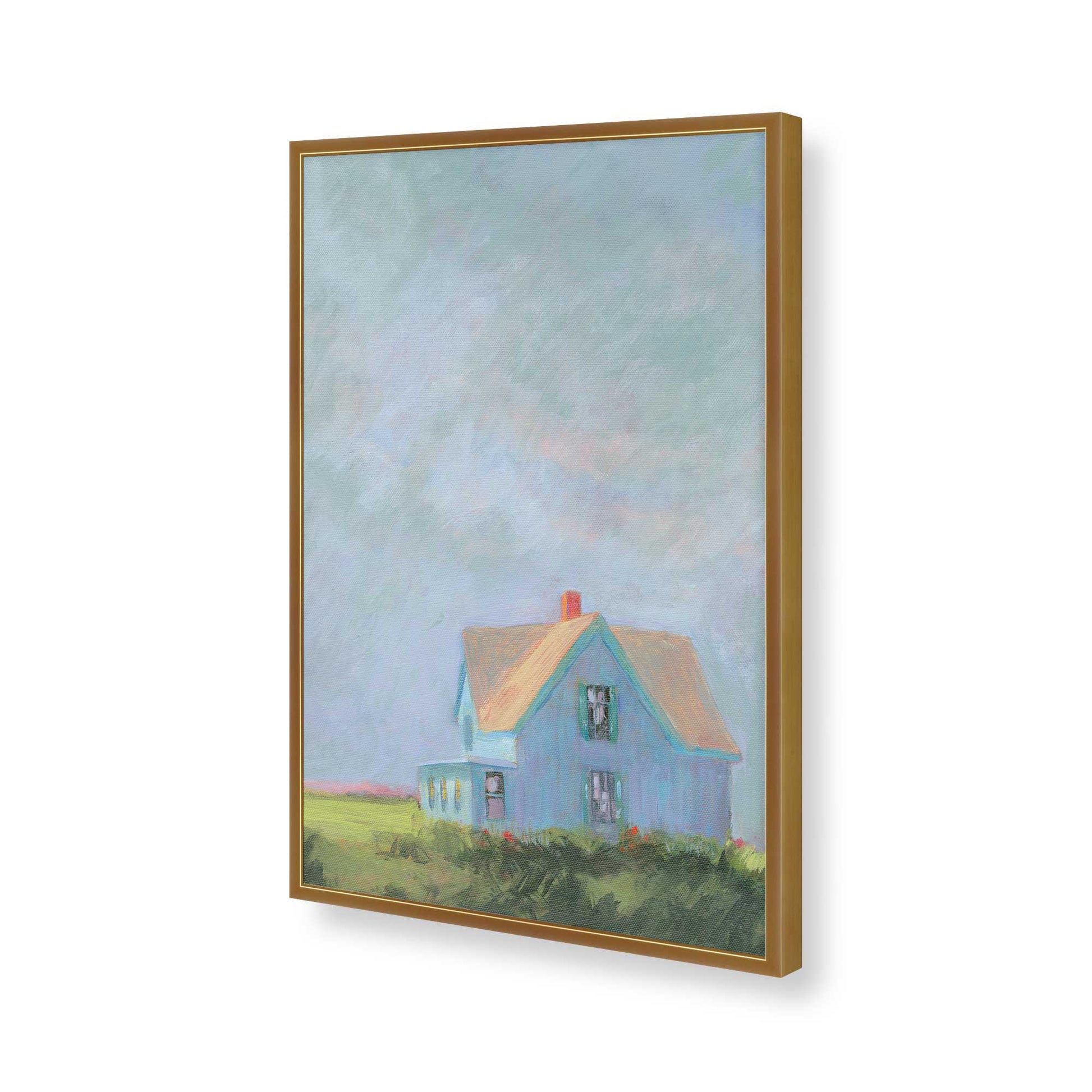 [Color:Polished Gold], Picture of art in a Polished Gold frame of the corner
