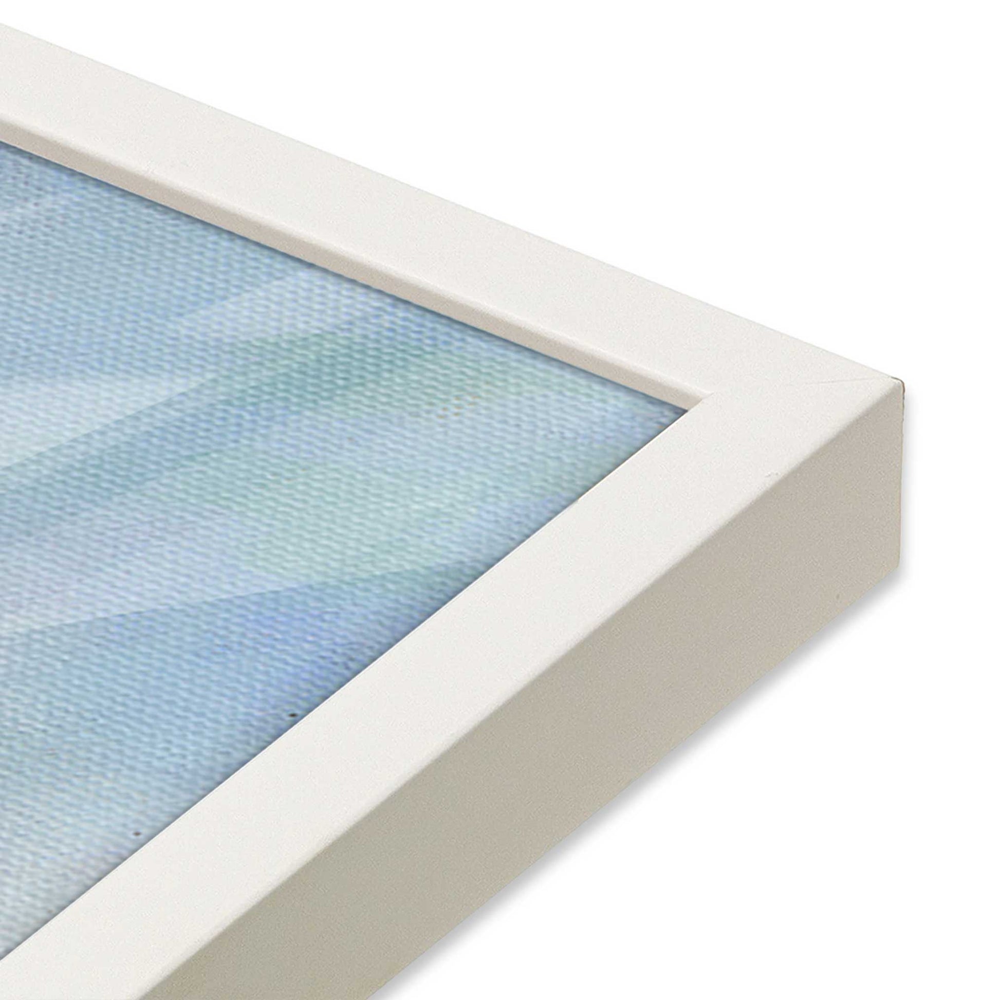 [Color:Opaque White], Picture of art in a Opaque White frame at an angle