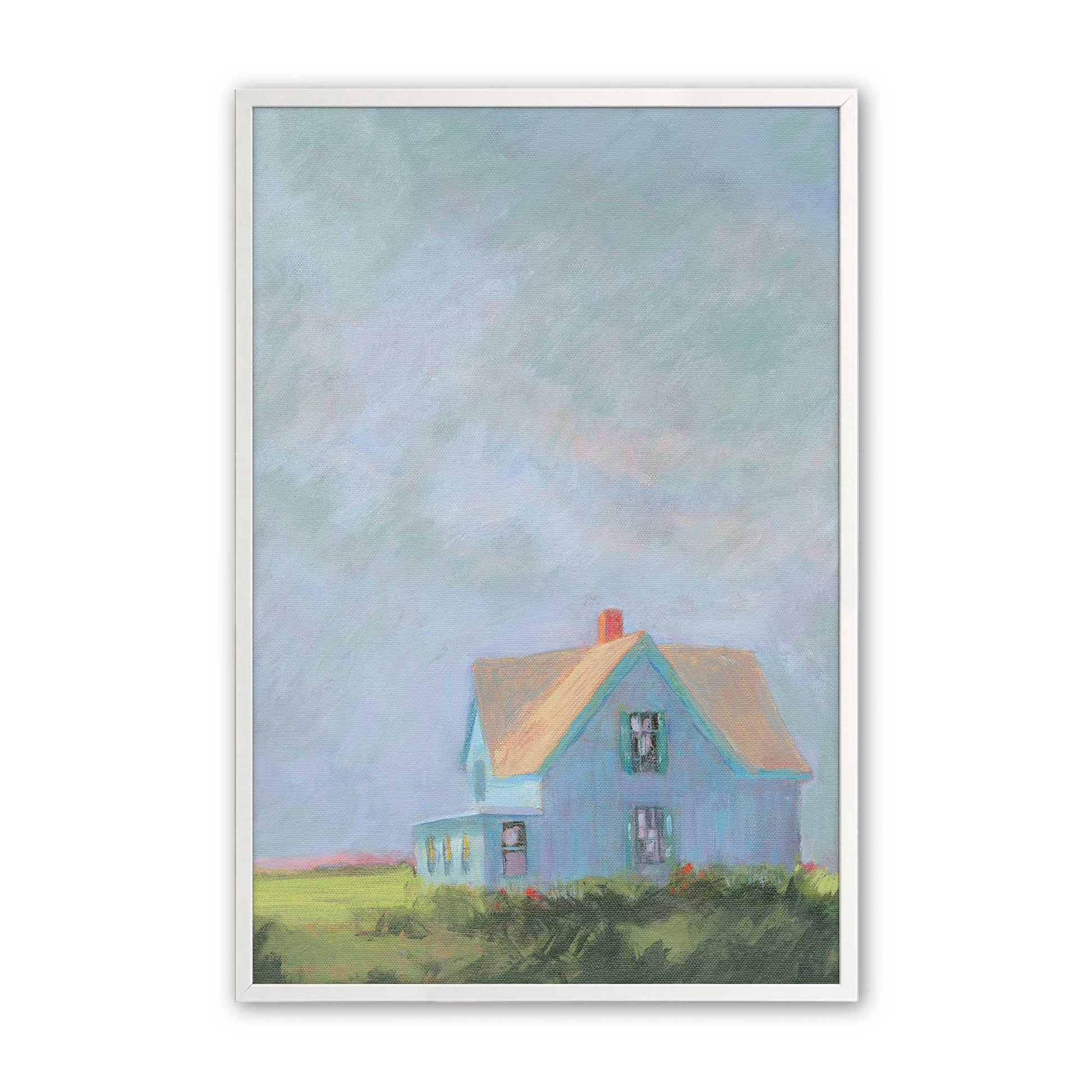 [Color:Opaque White], Picture of art in a Opaque White frame