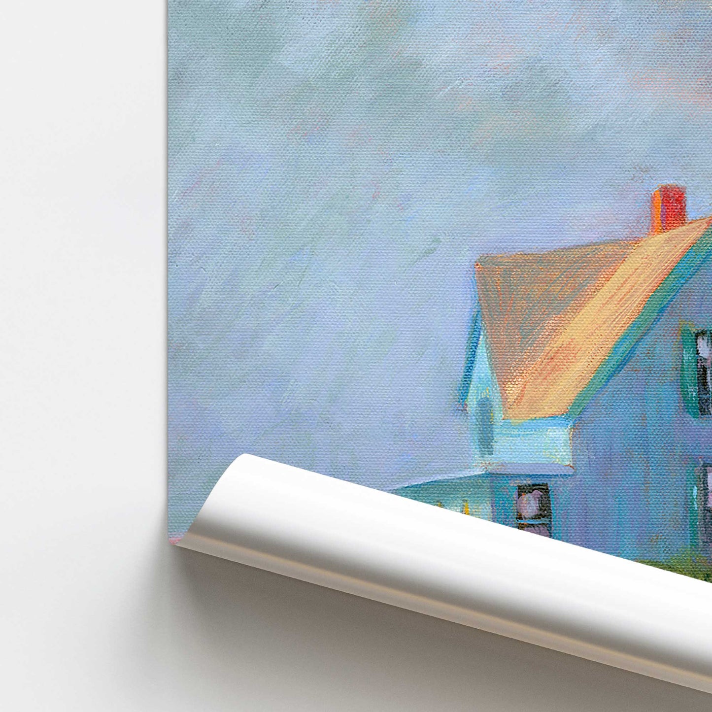 [color:Rolled Print], Picture of close up of art