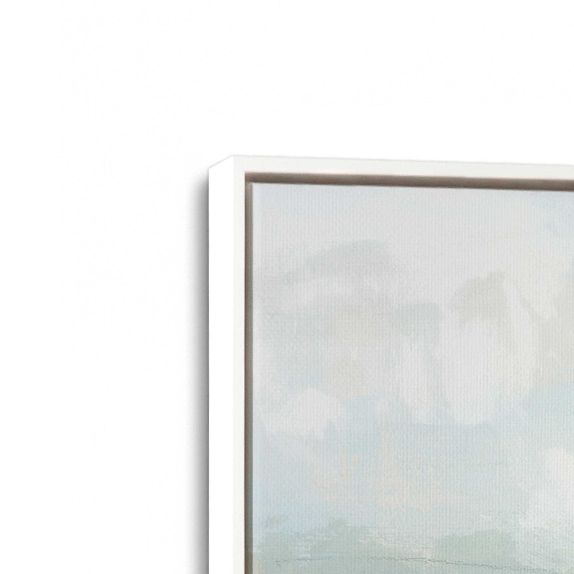 [Color:Opaque White], Picture of art in a White frame at an angle
