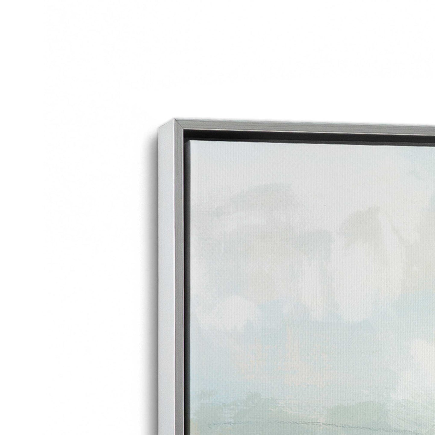[Color:Polished Chrome], Picture of art in a Polished Chrome frame at an angle