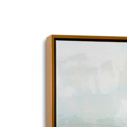 [Color:Polished Gold], Picture of art in a Polished Gold frame at an angle