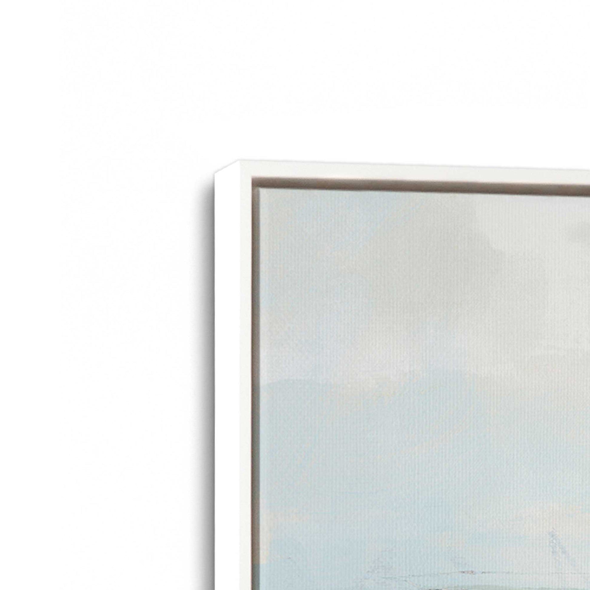 [Color:Opaque White], Picture of art in a White frame at an angle