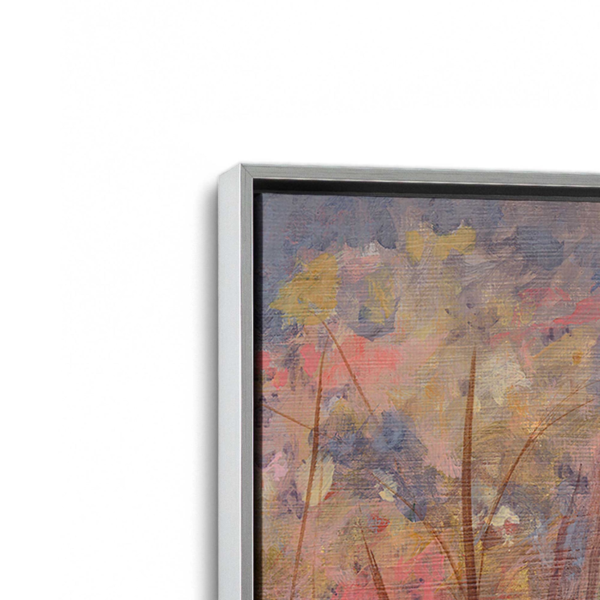 [Color:Polished Chrome], Picture of art in a Polished Chrome frame at an angle