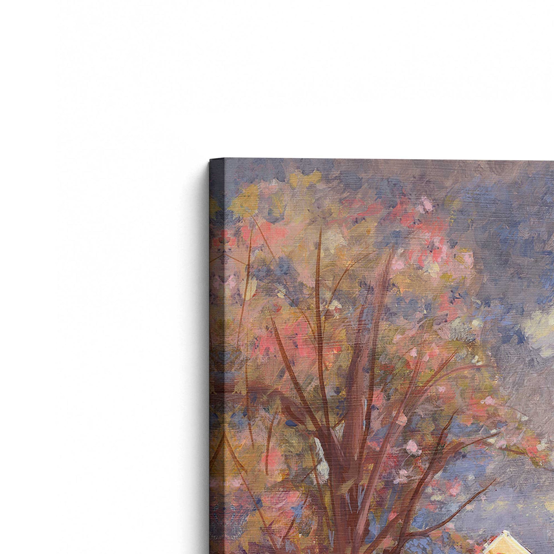 [Color:Stretched Canvas], Picture of the corner of the art