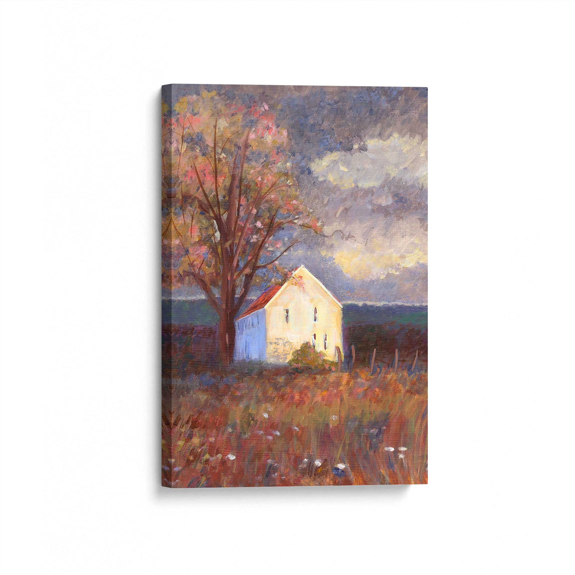 [Color:Stretched Canvas], Picture of art at an angle