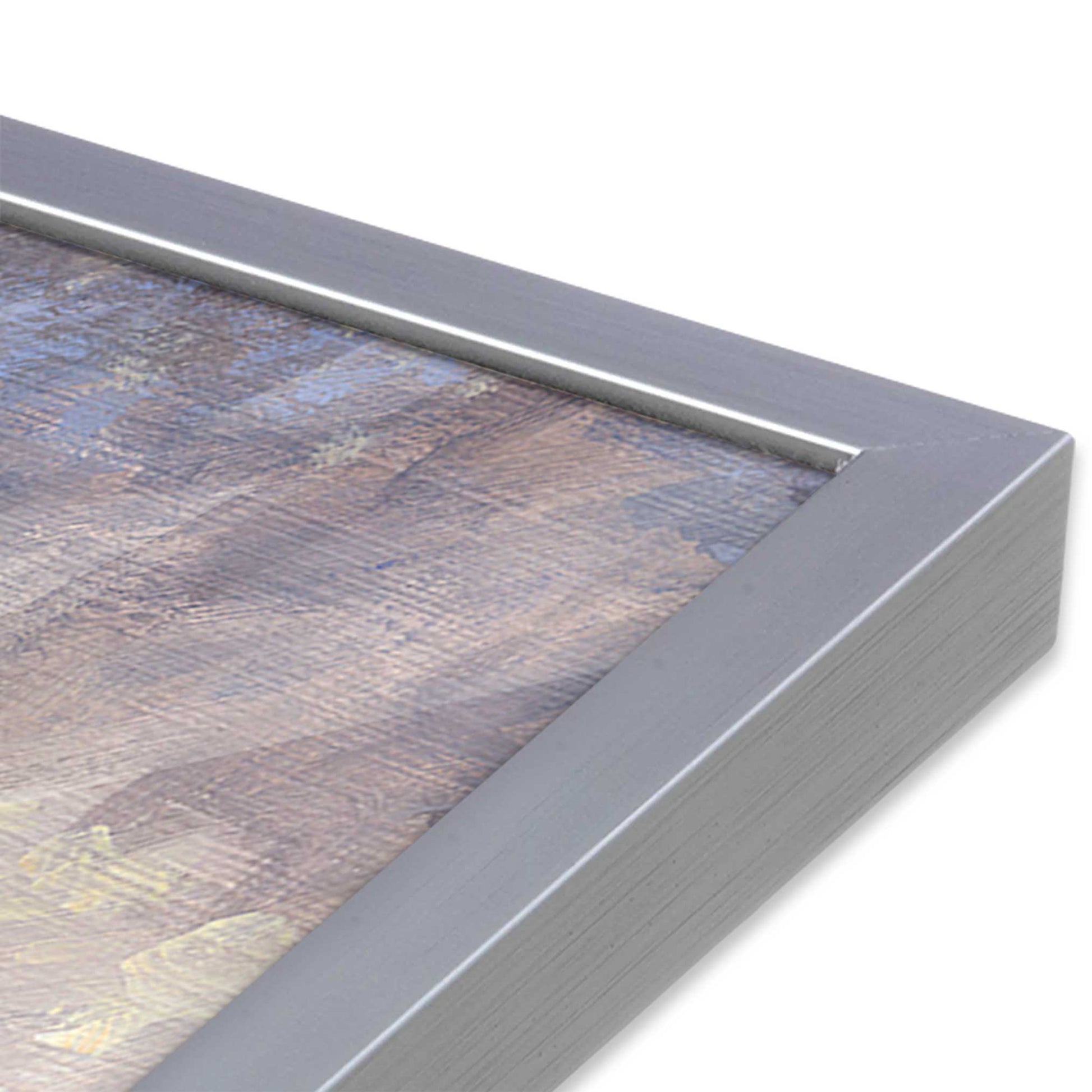 [Color:Polished Chrome], Picture of art in a Polished Chrome frame at an angle