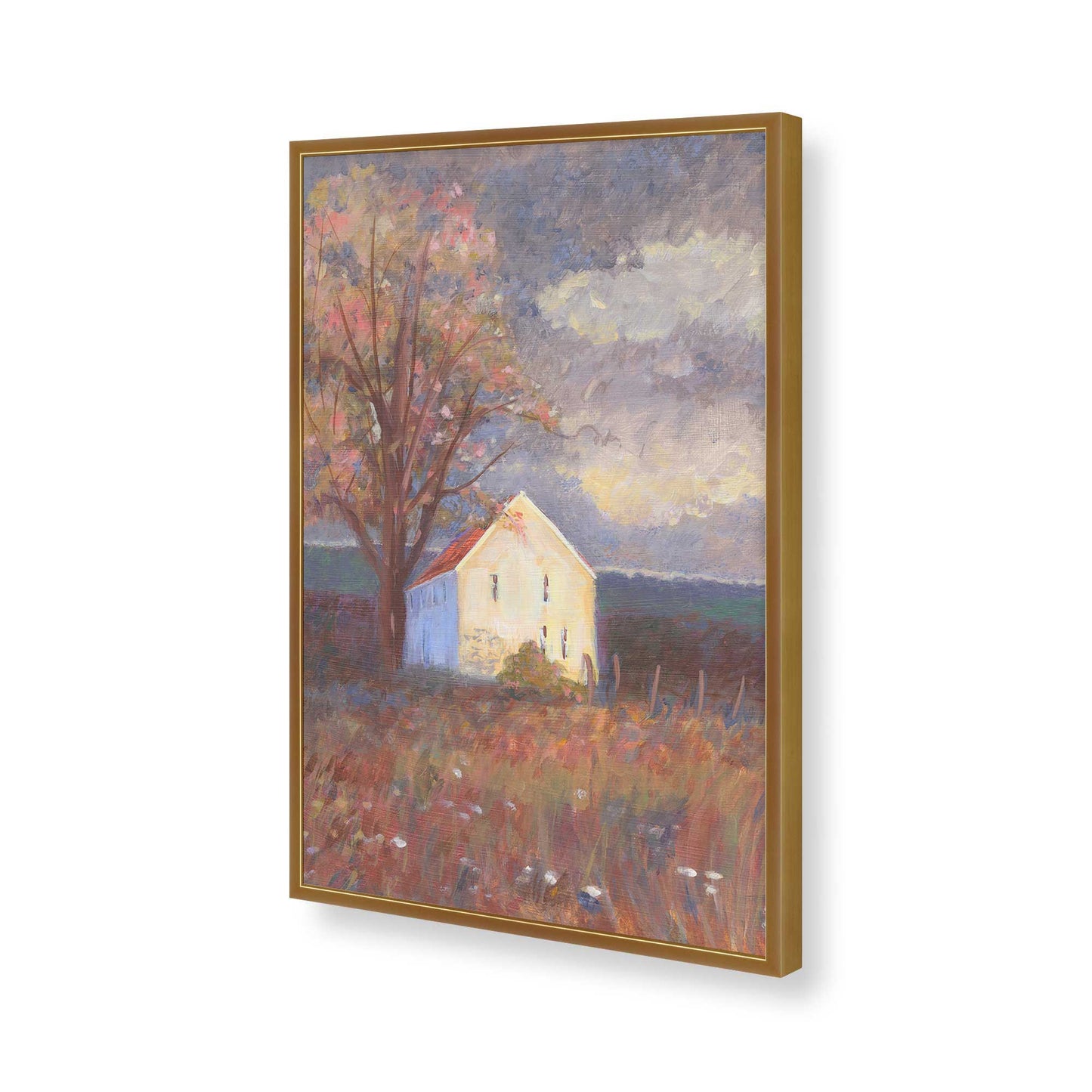 [Color:Polished Gold], Picture of art in a Polished Gold frame of the corner