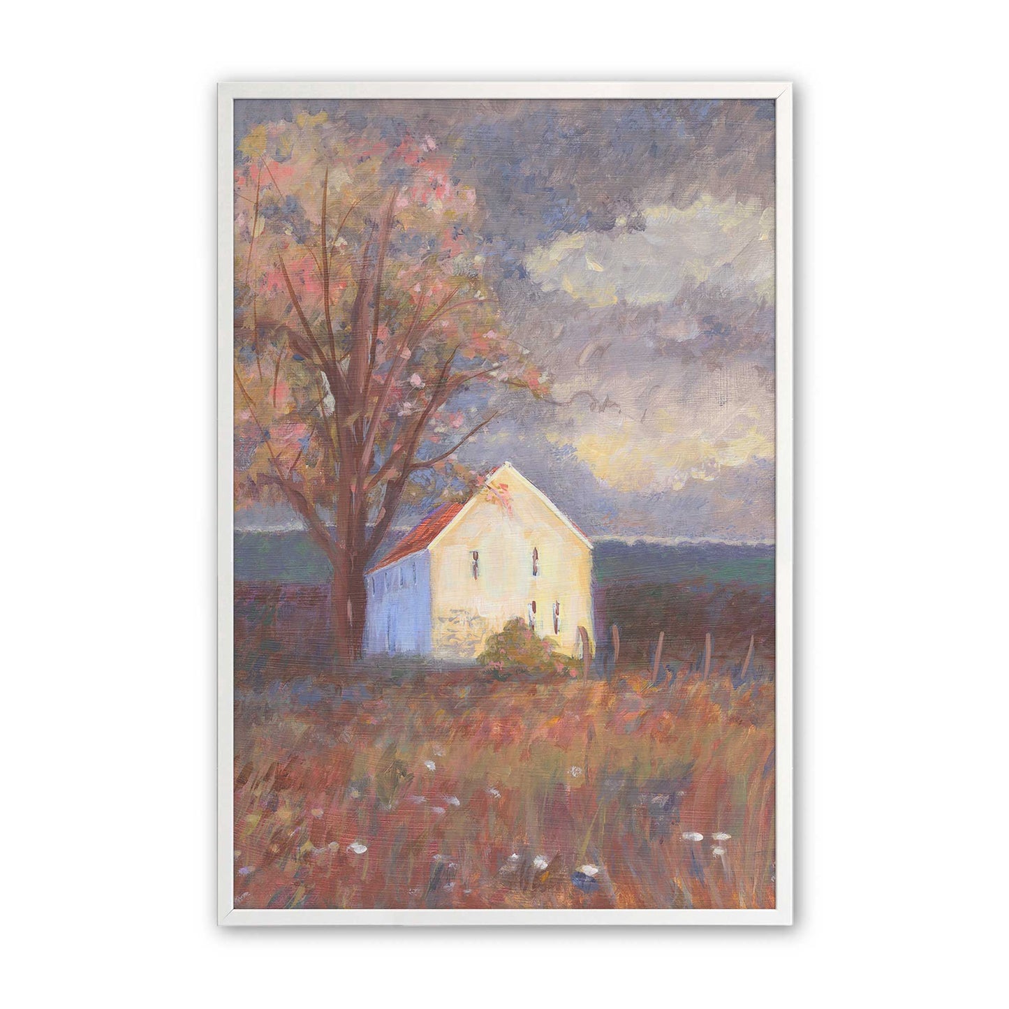 [Color:Opaque White], Picture of art in a Opaque White frame