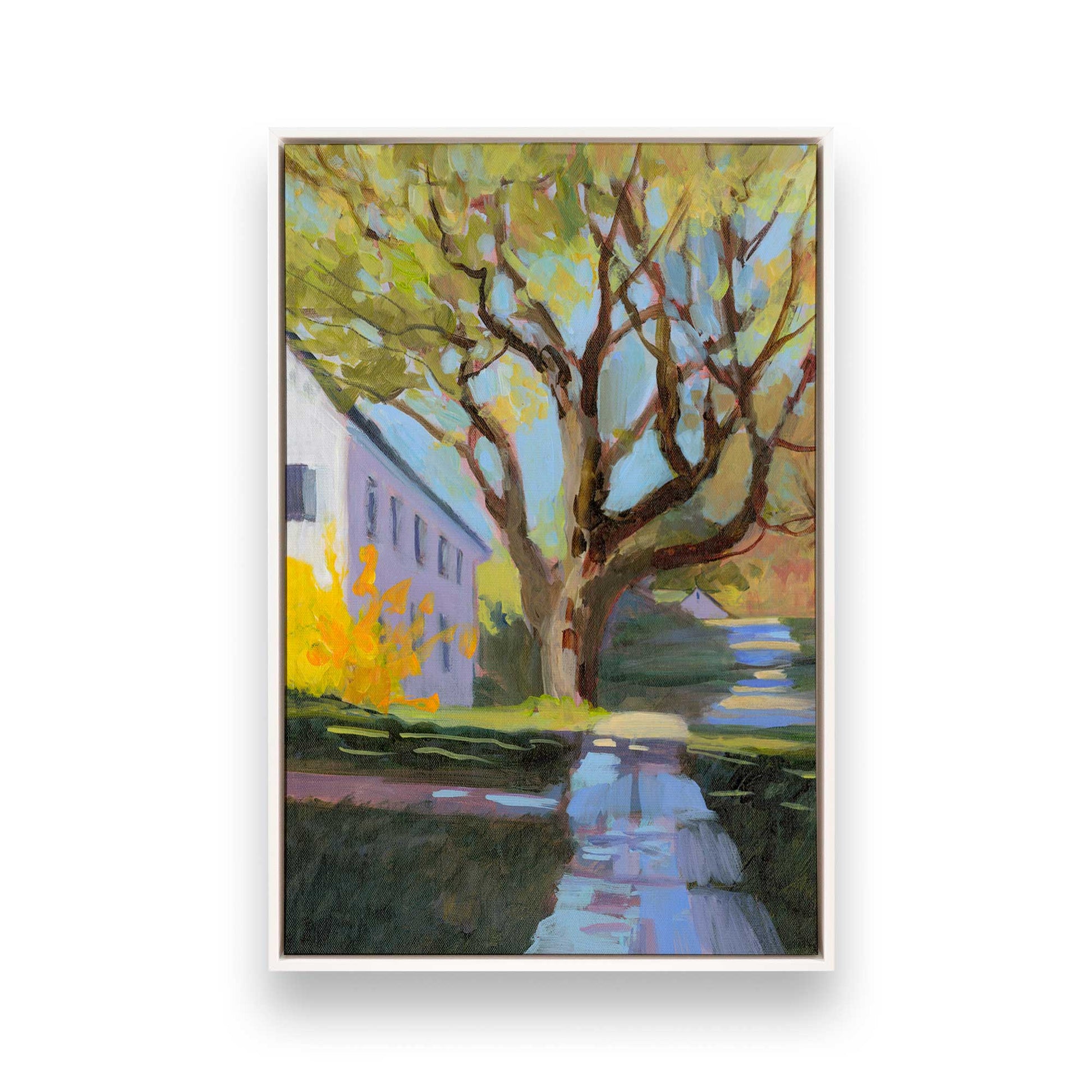 [Color:Opaque White], Picture of art in a White frame