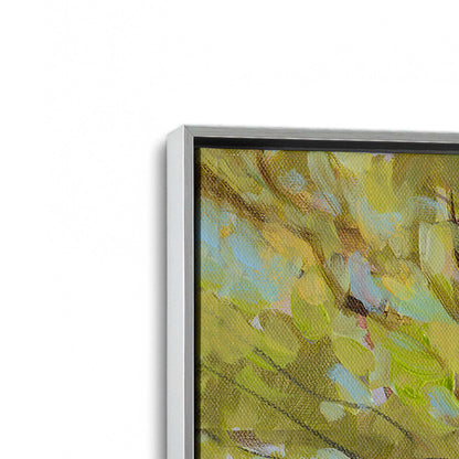 [Color:Polished Chrome], Picture of art in a Polished Chrome frame at an angle