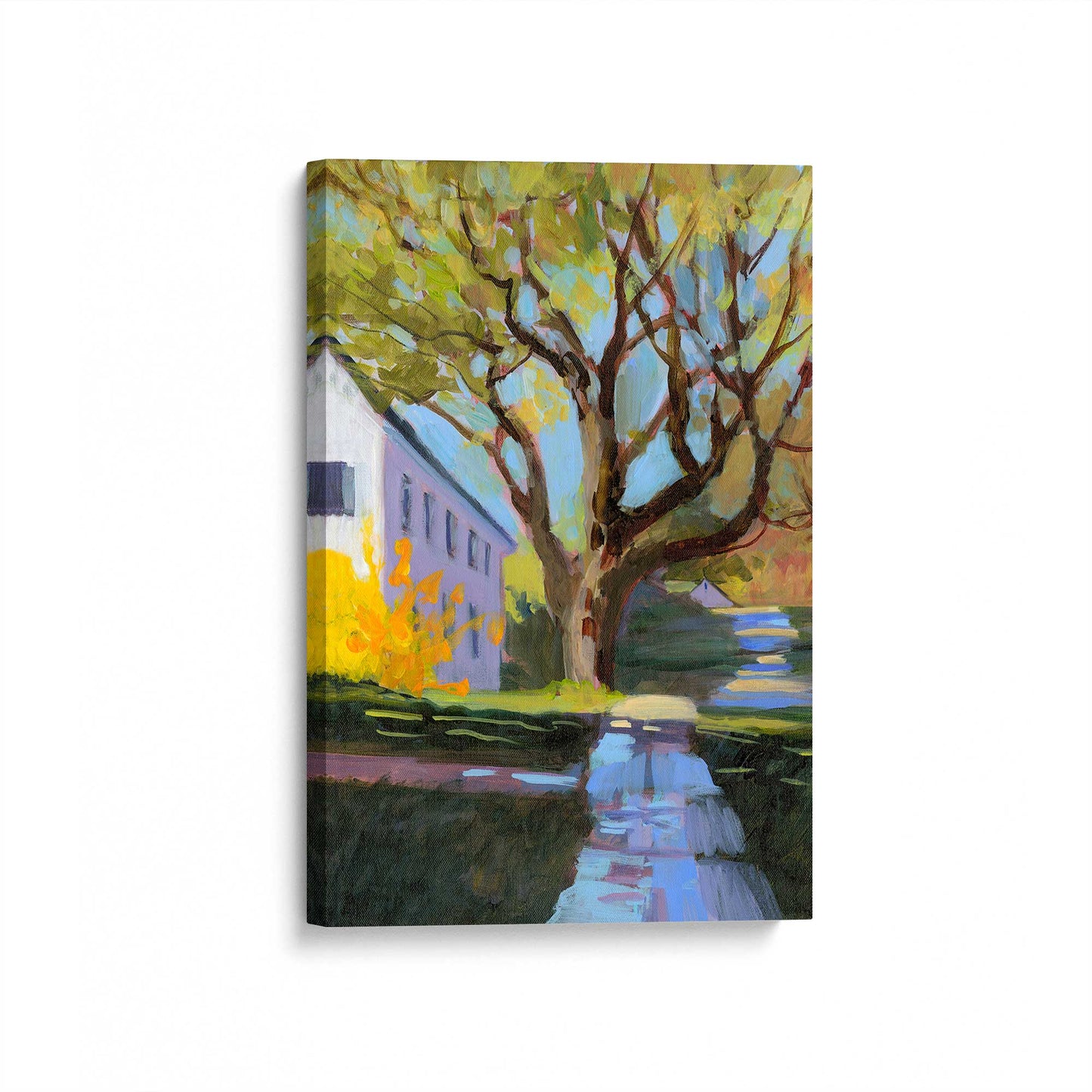 [Color:Stretched Canvas], Picture of art at an angle