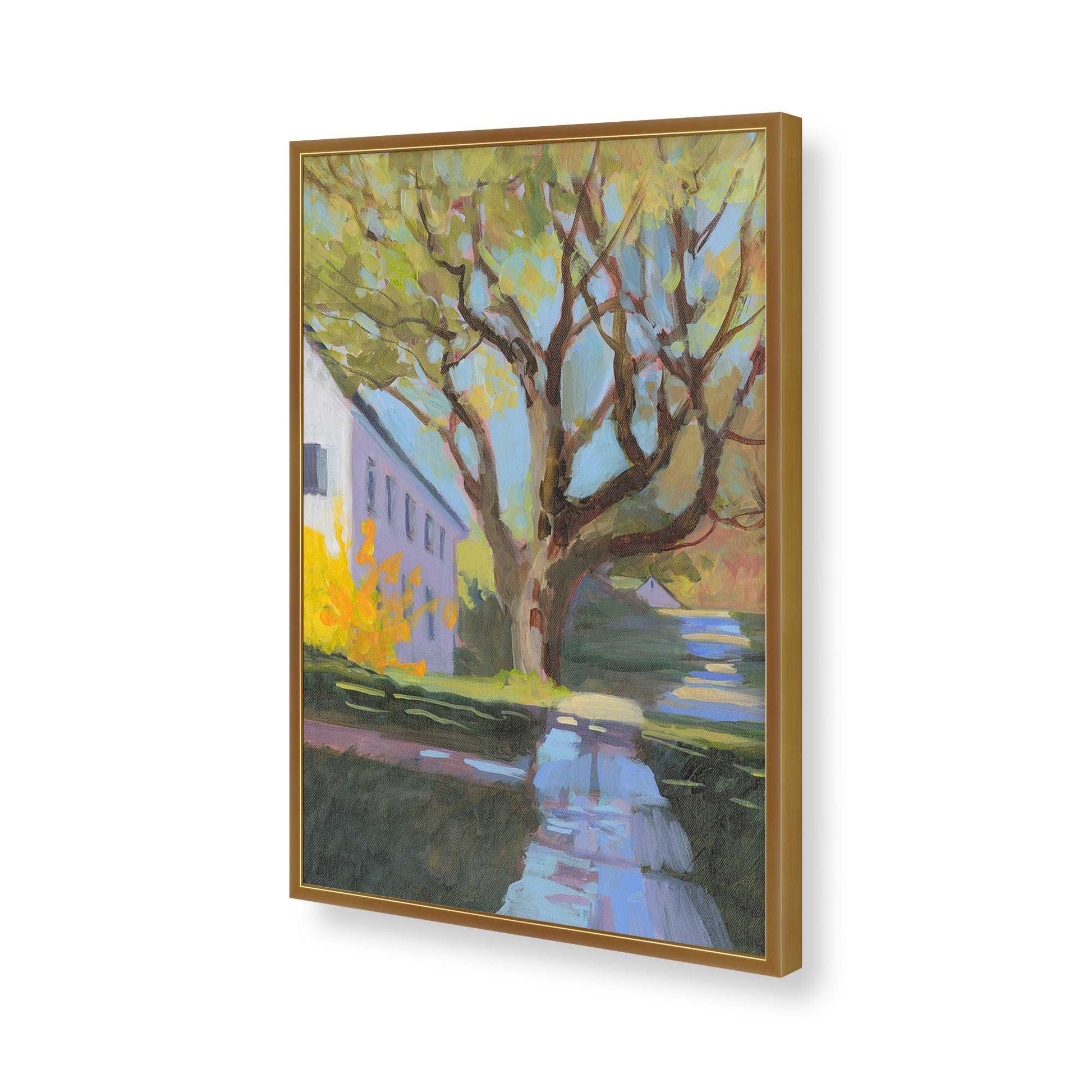 [Color:Polished Gold], Picture of art in a Polished Gold frame of the corner