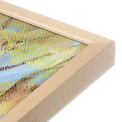 [Color:Raw Maple], Picture of art in a Raw Maple frame at an angle