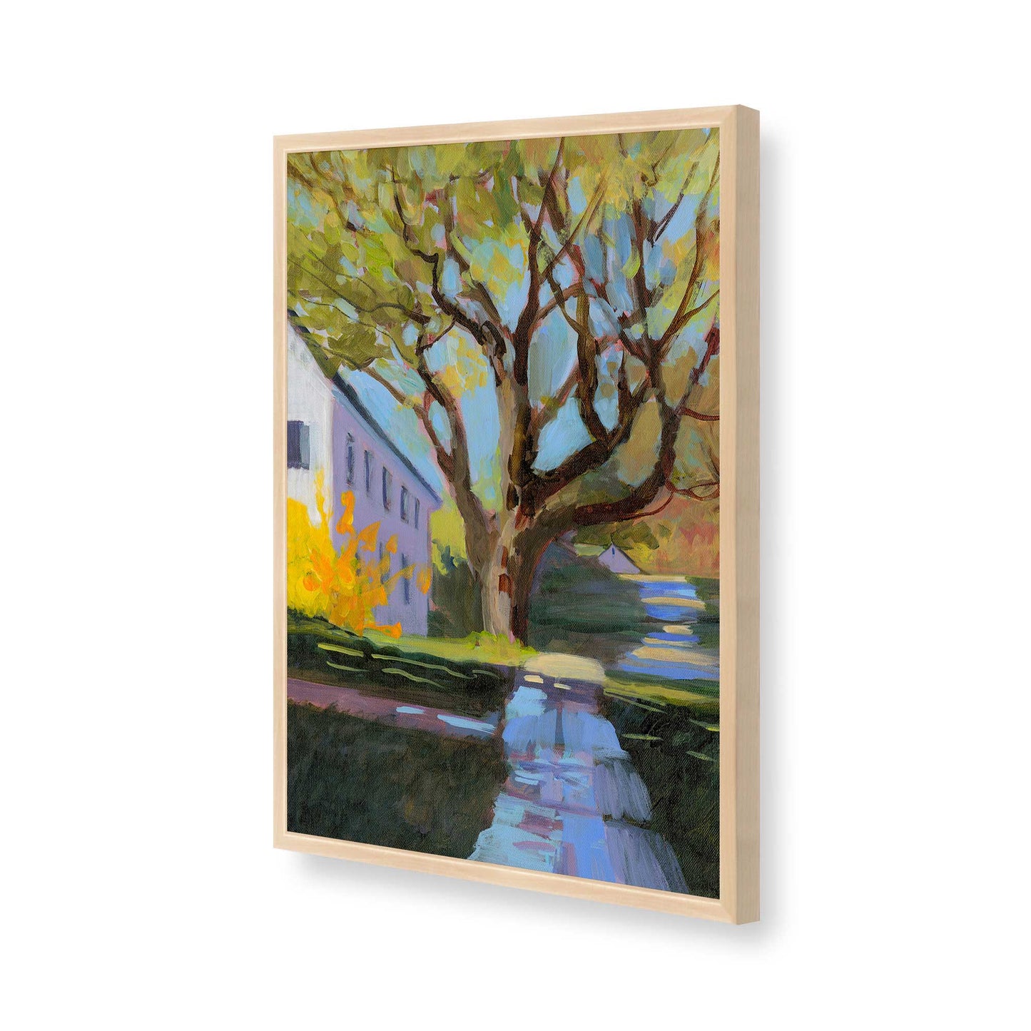 [Color:Raw Maple], Picture of art in a Raw Maple frame of the corner