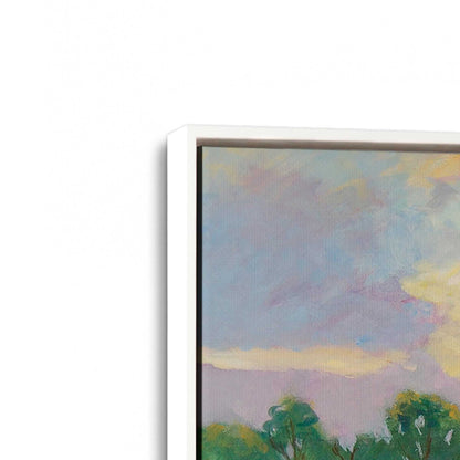 [Color:Opaque White], Picture of art in a White frame at an angle