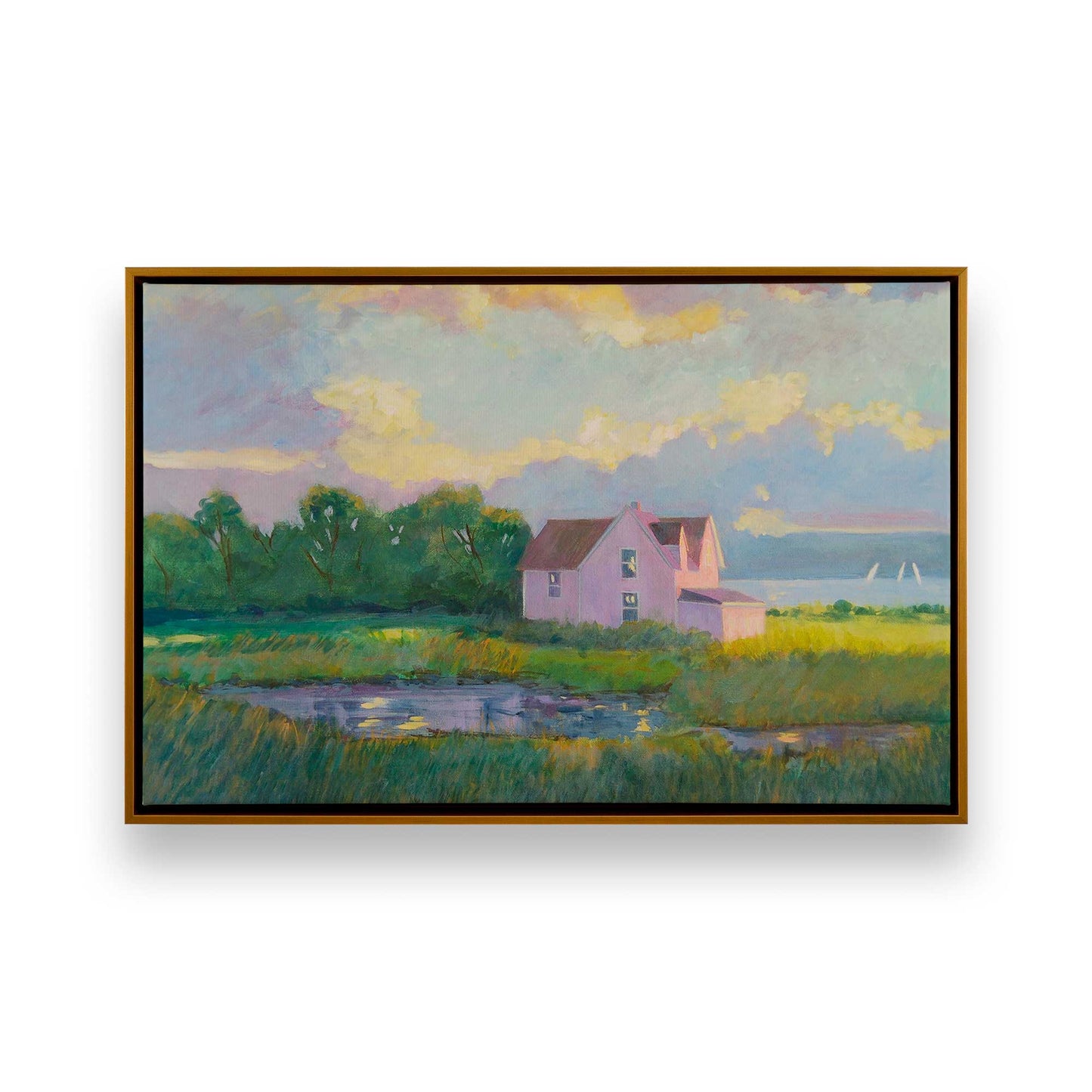 [Color:Polished Gold], Picture of art in a Polished Gold frame