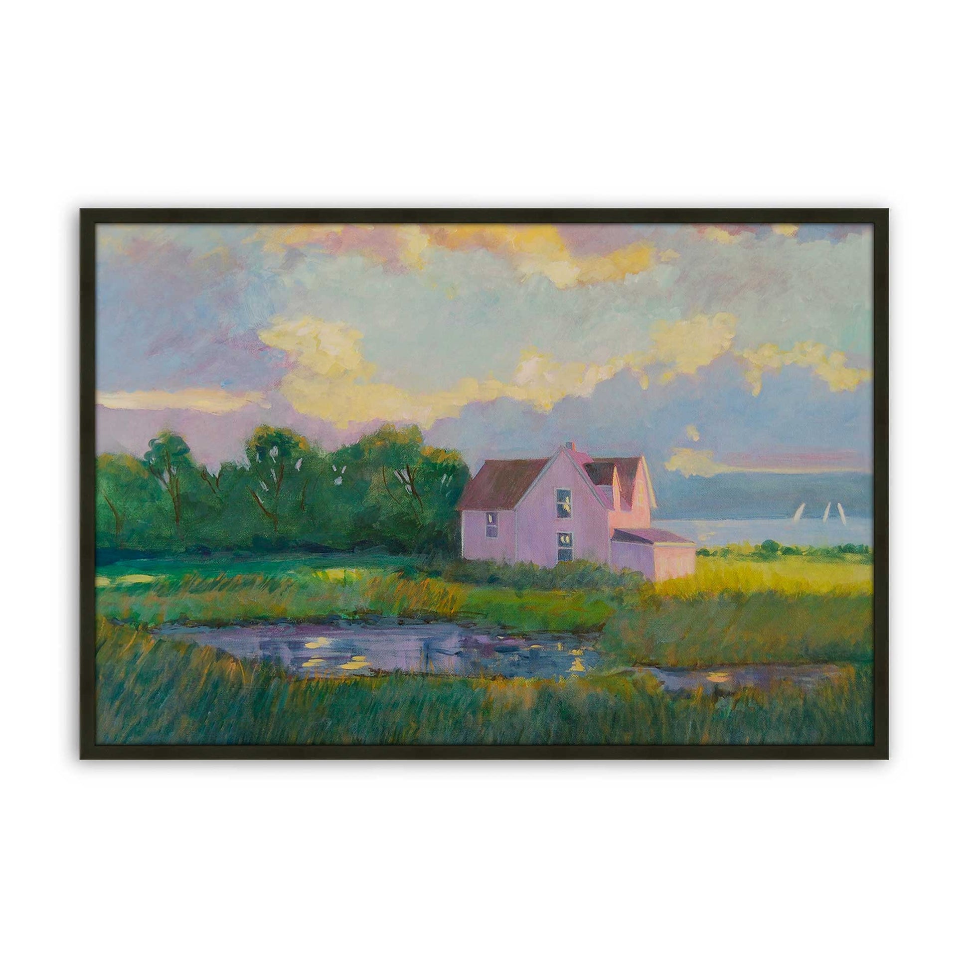 [Color:Satin Black], Picture of art in a Satin Black frame