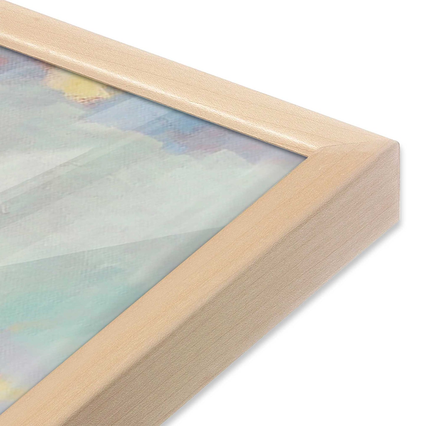 [Color:Raw Maple], Picture of art in a Raw Maple frame at an angle