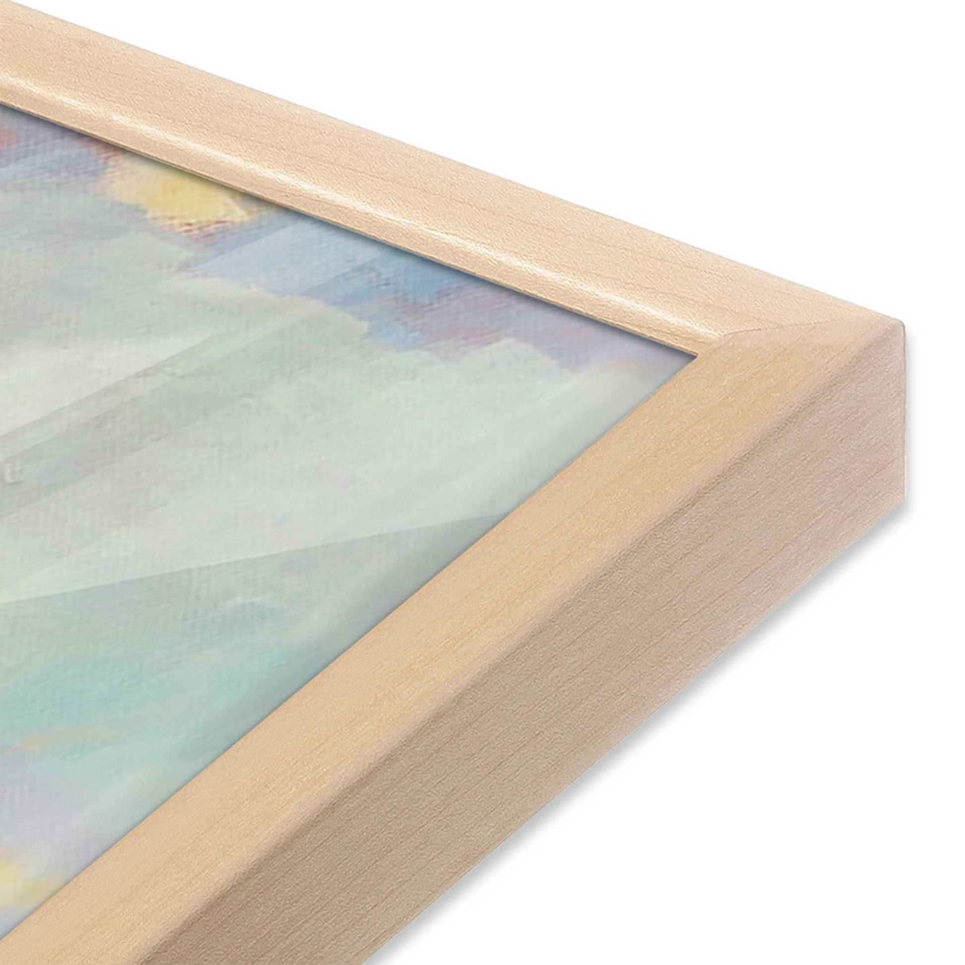 [Color:Raw Maple], Picture of art in a Raw Maple frame at an angle