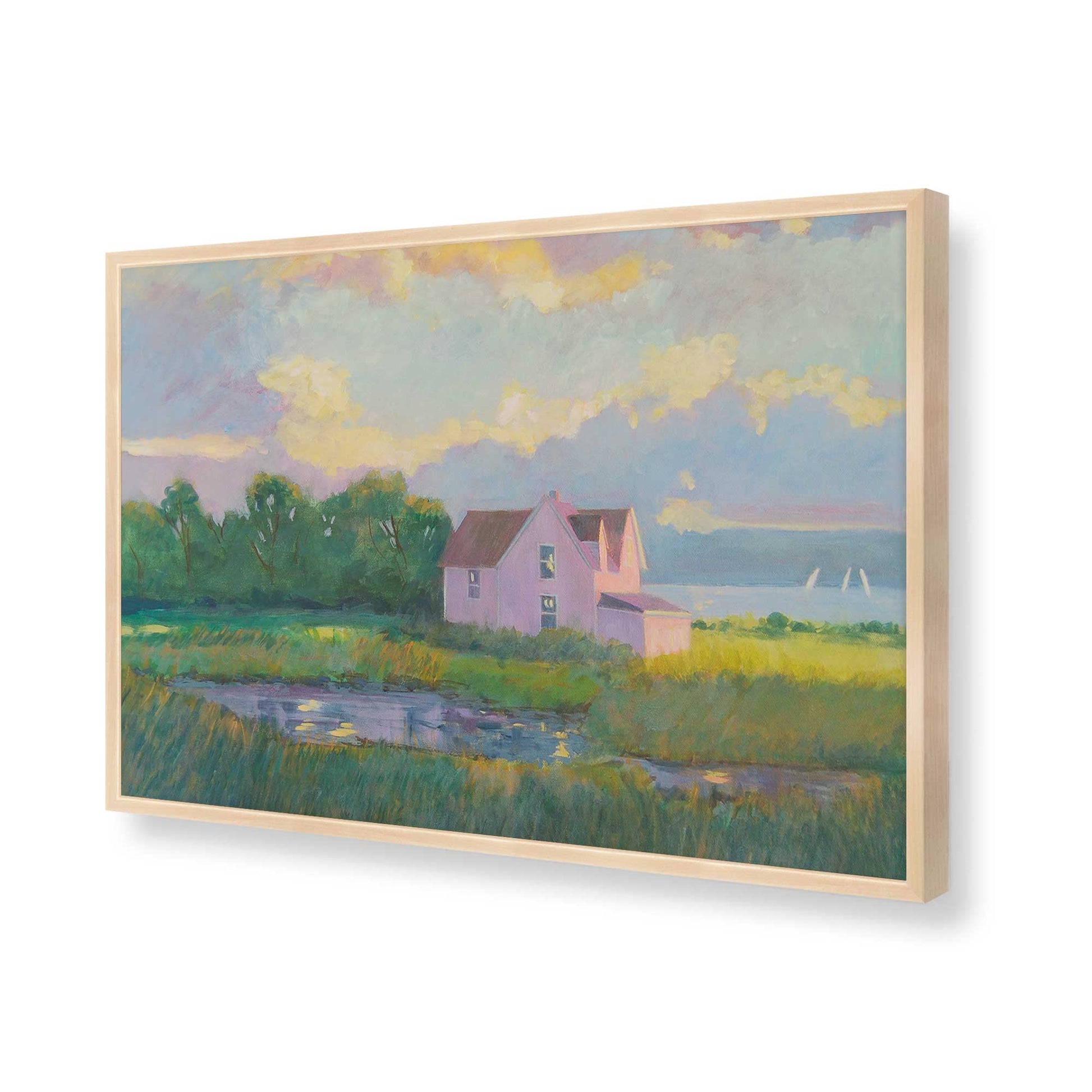 [Color:Raw Maple], Picture of art in a Raw Maple frame of the corner