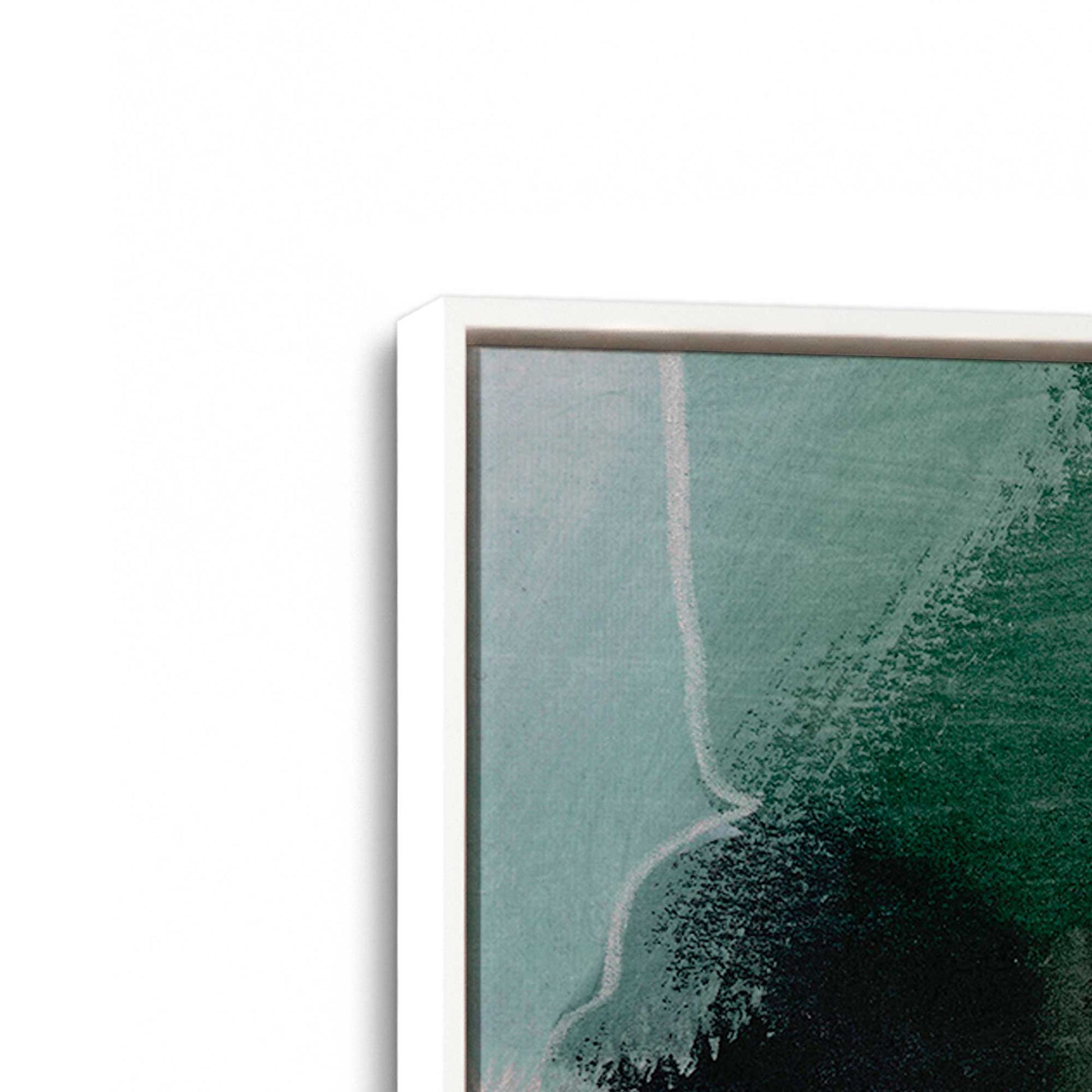 [Color:Opaque White], Picture of art in a White frame at an angle