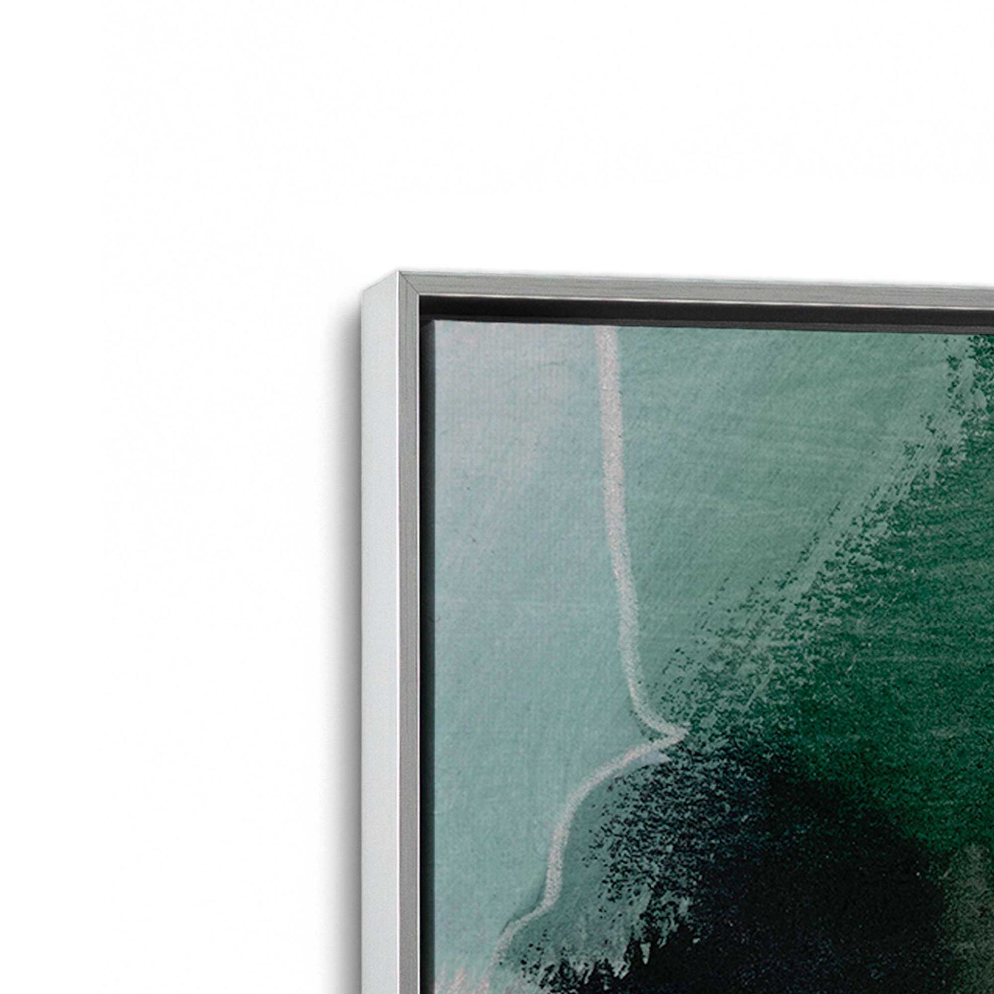 [Color:Polished Chrome], Picture of art in a Polished Chrome frame at an angle