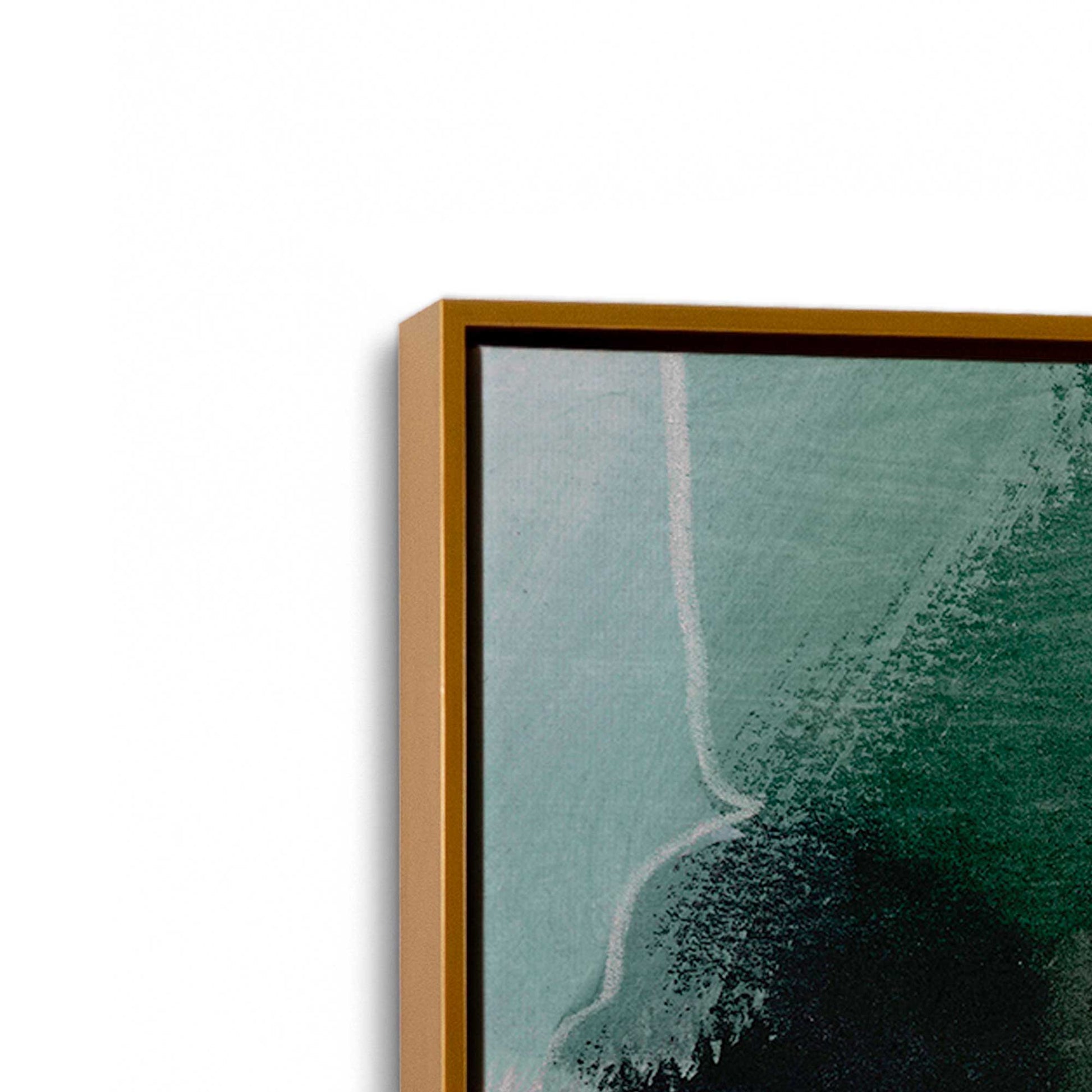[Color:Polished Gold], Picture of art in a Polished Gold frame at an angle