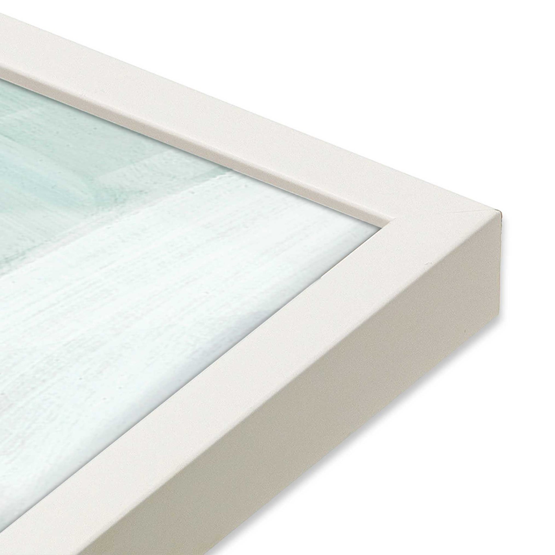 [Color:Opaque White], Picture of art in a Opaque White frame at an angle