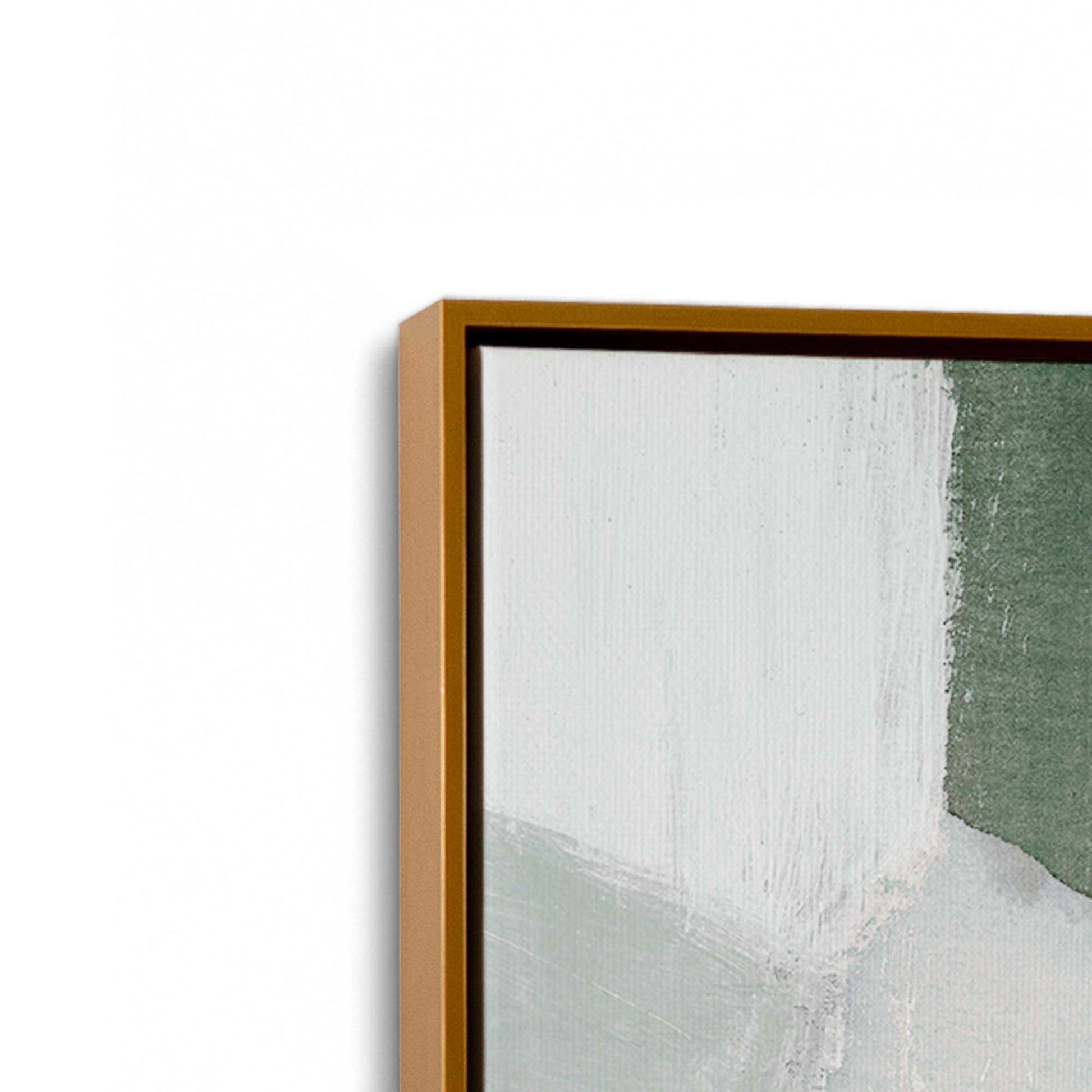 [Color:Polished Gold], Picture of art in a Polished Gold frame at an angle