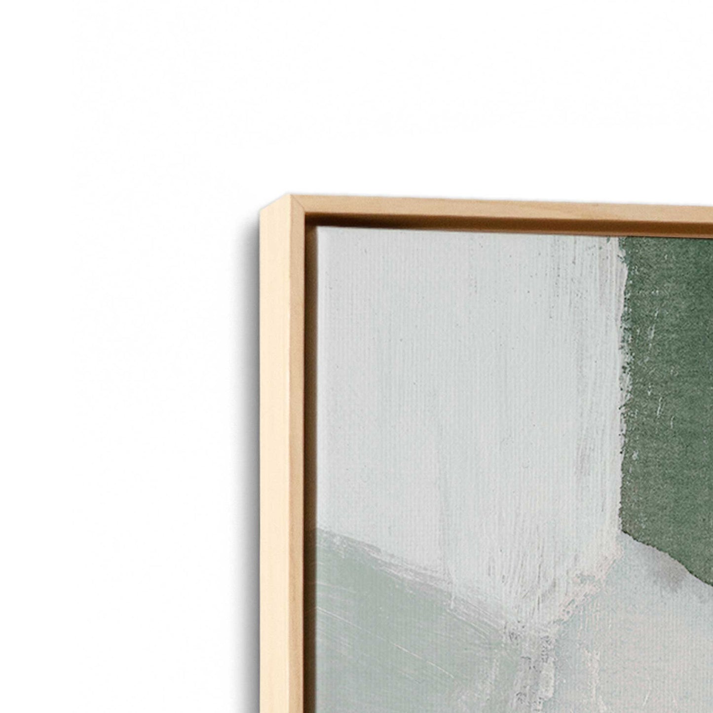 [Color:American Maple], Picture of art in a American Maple frame at an angle